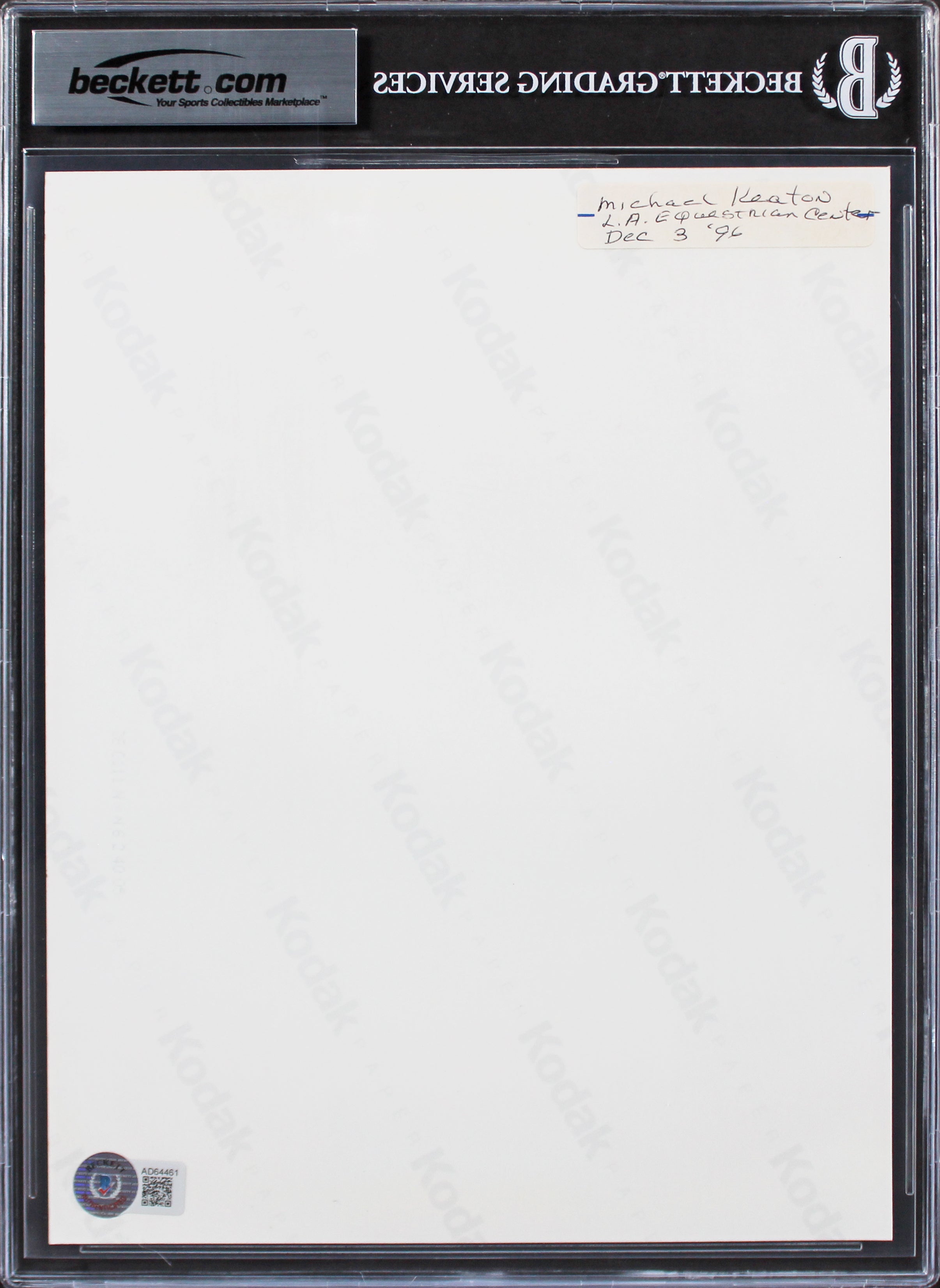 Michael Keaton Batman Authentic Signed 8x10 Photo Auto Graded 10! BAS Slabbed