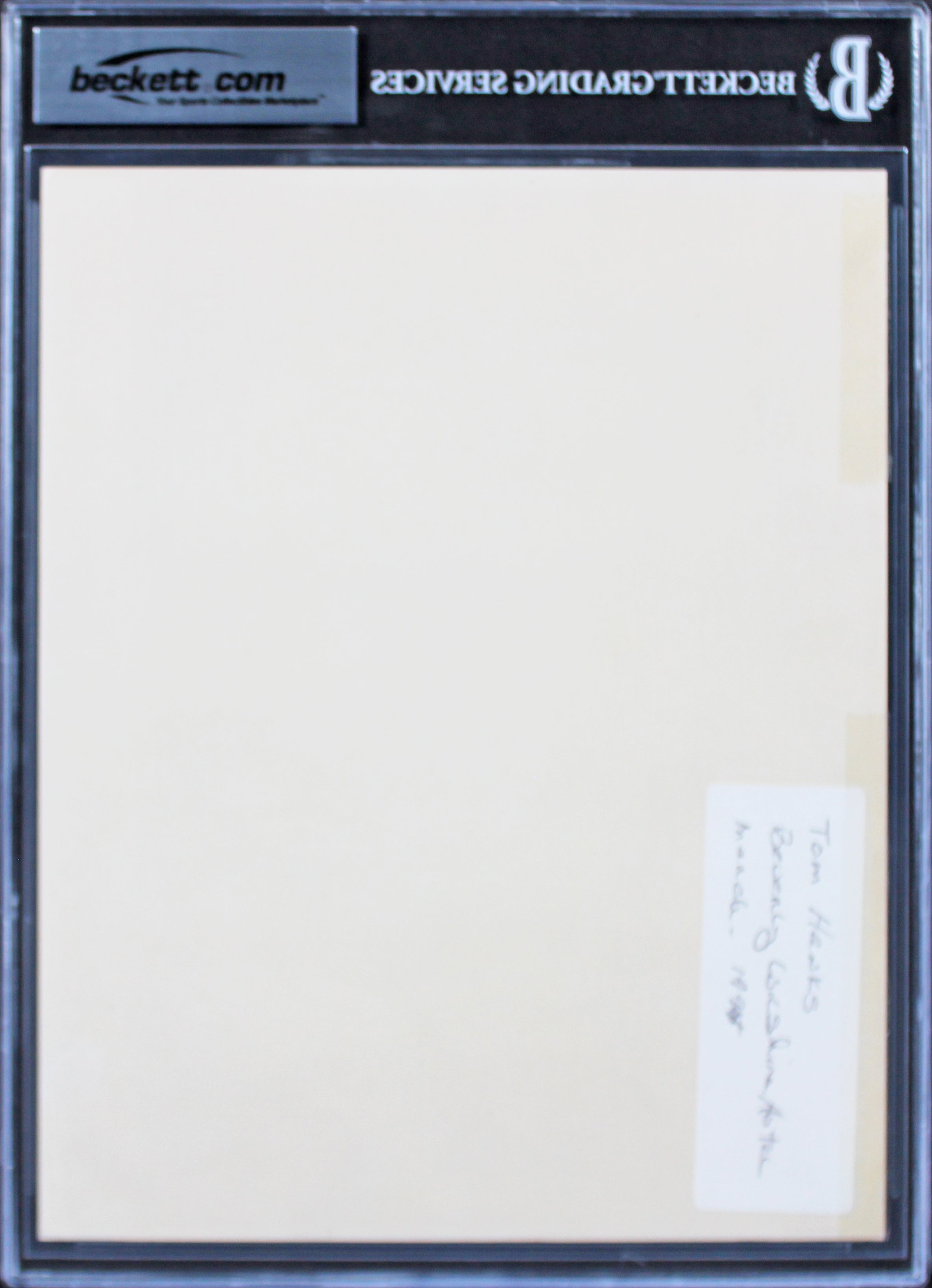 Tom Hanks Big Authentic Signed 8x10 Lobby Card Photo Auto Graded 10! BAS Slabbed