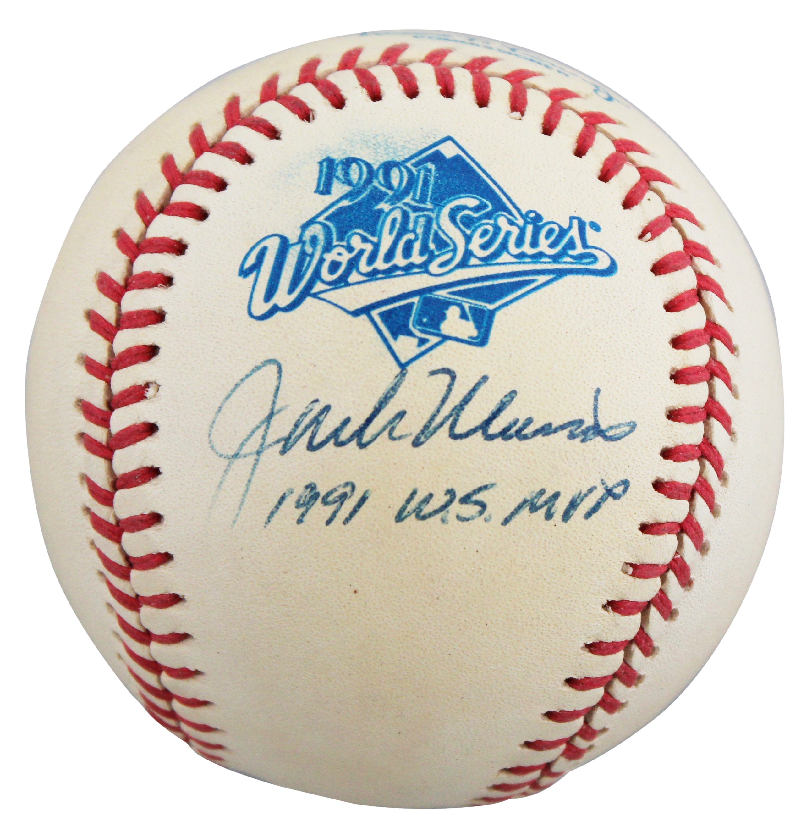 Twins Jack Morris "1991 W.S. MVP" Signed 1991 WS Logo OML Baseball BAS #BV01142