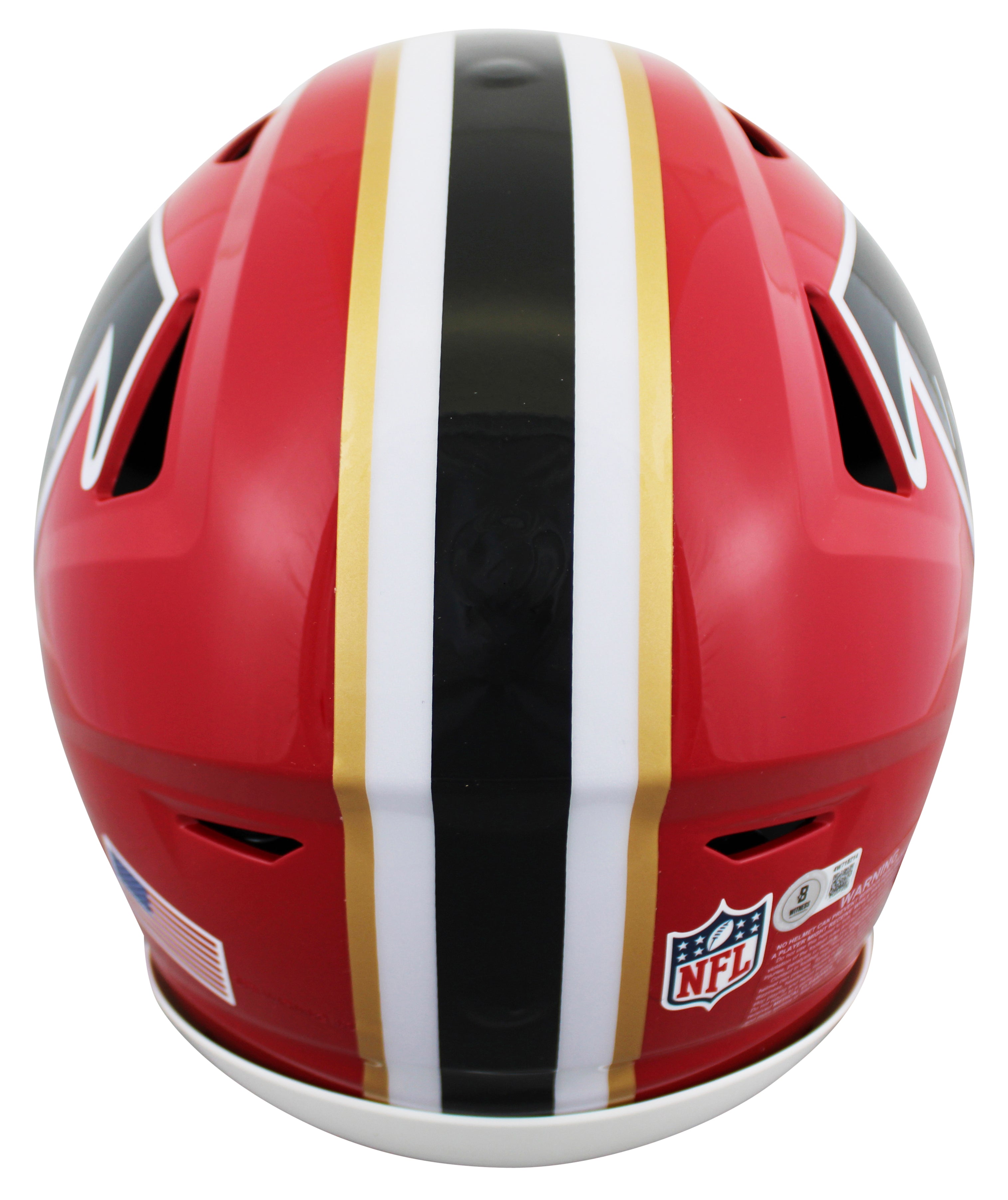 Falcons Julio Jones Signed 1966-69 TB Speed Flex Full Size Helmet BAS Witnessed