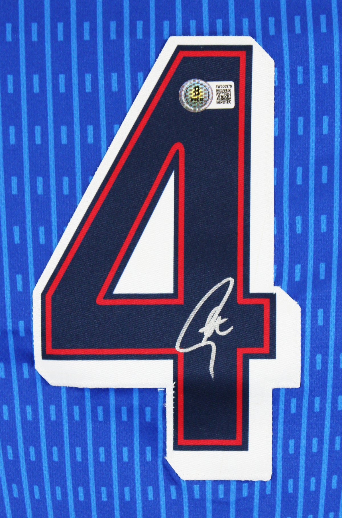 Stephen Curry Authentic Signed Team USA Blue Pro Style Jersey BAS Witnessed