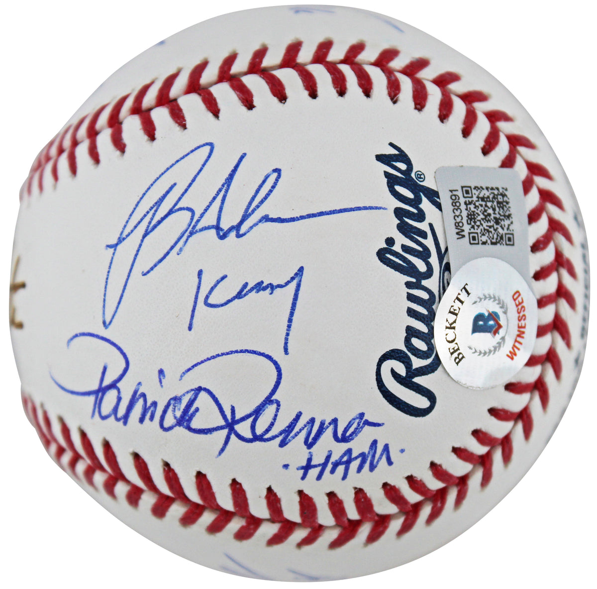 Sandlot (8) Guiry, Leopardi, Renna, +5 Signed Babe Ruth Baseball w/ Case BAS