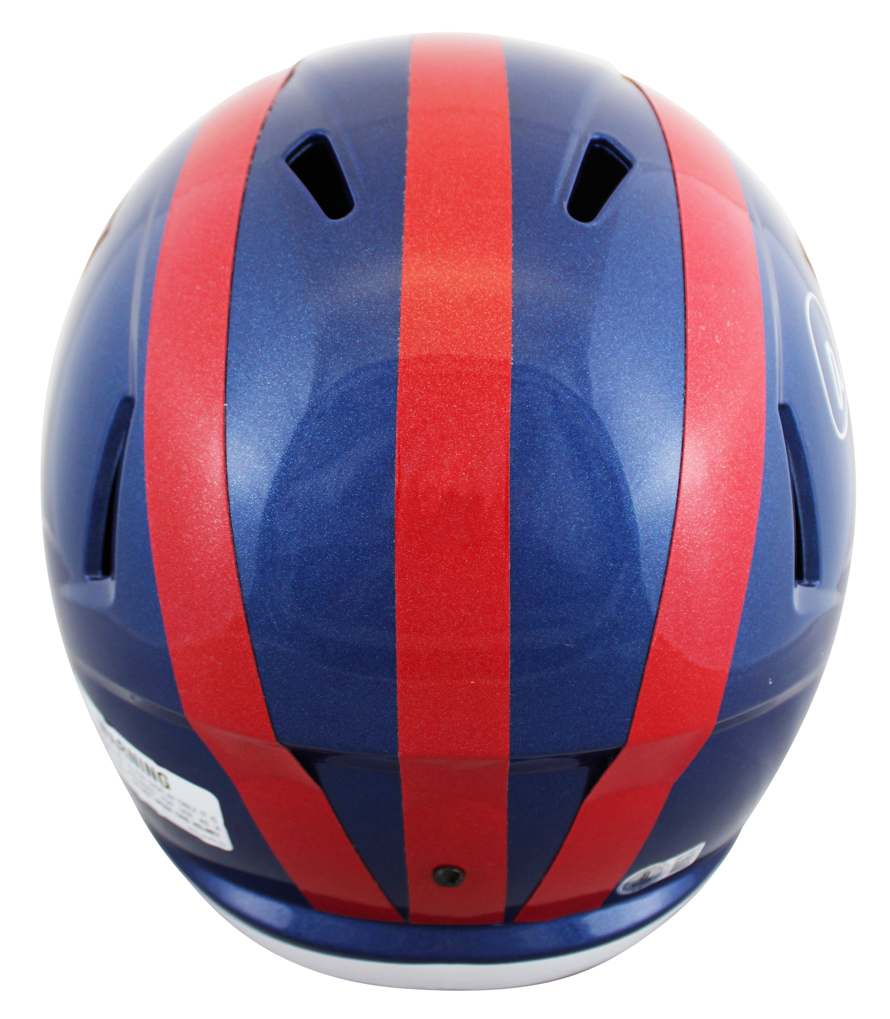 Giants Abdul Carter Signed 2024 On-Field Alt F/S Speed Rep Helmet W/ Case BAS W