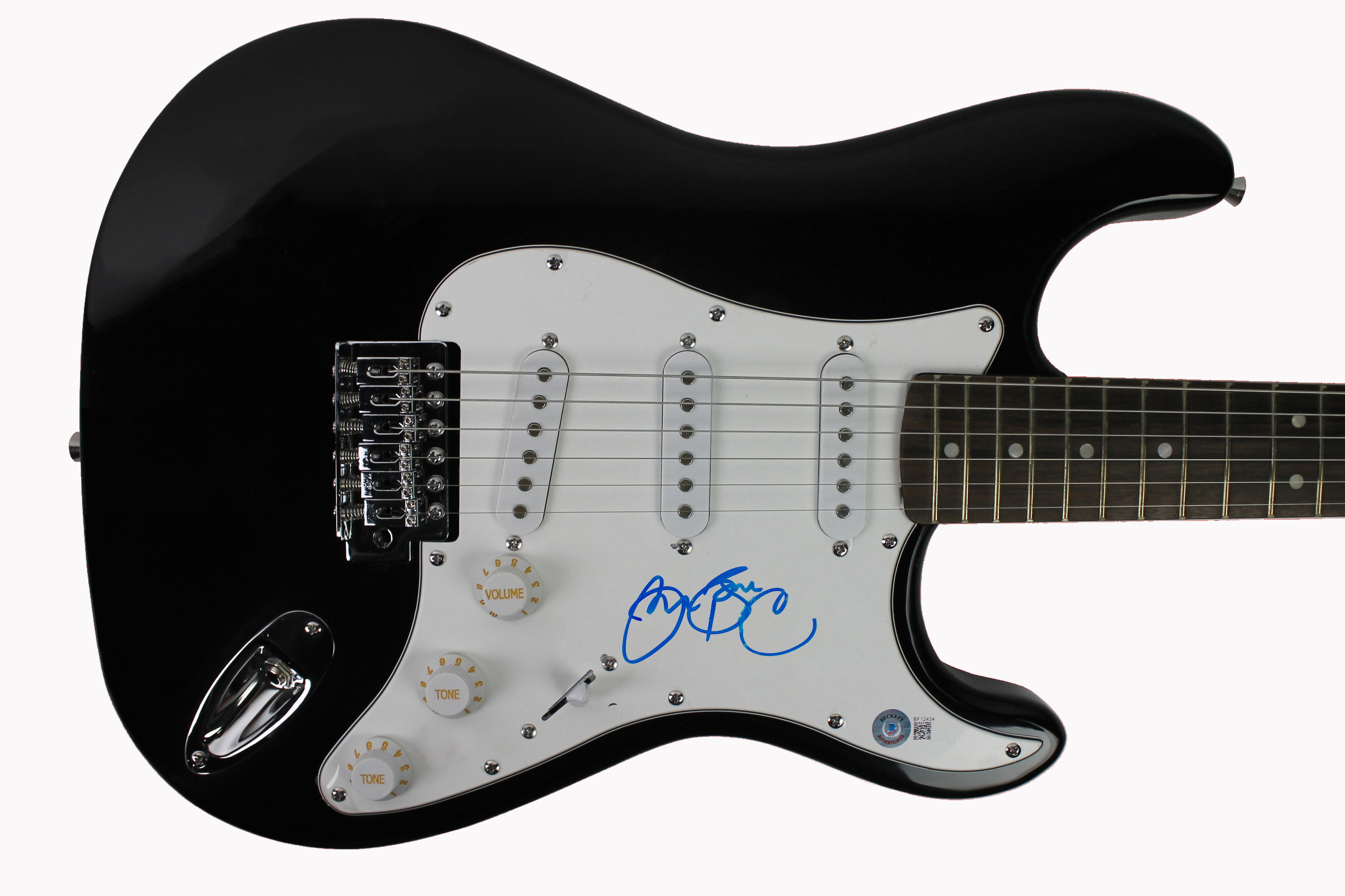 Jon Bon Jovi Authentic Signed Black Electric Guitar Autographed BAS #BF12434