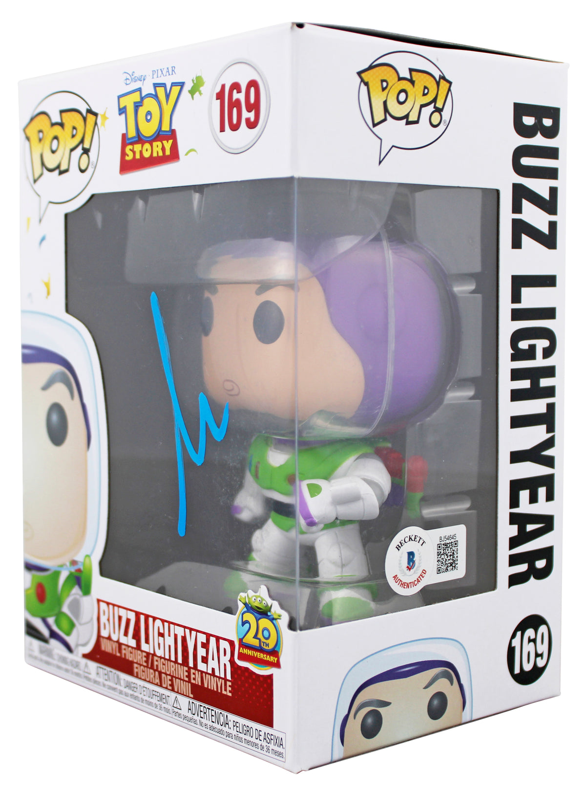 Tim Allen Toy Story Signed Buzz Lightyear #169 Funko Pop Vinyl Figure BAS