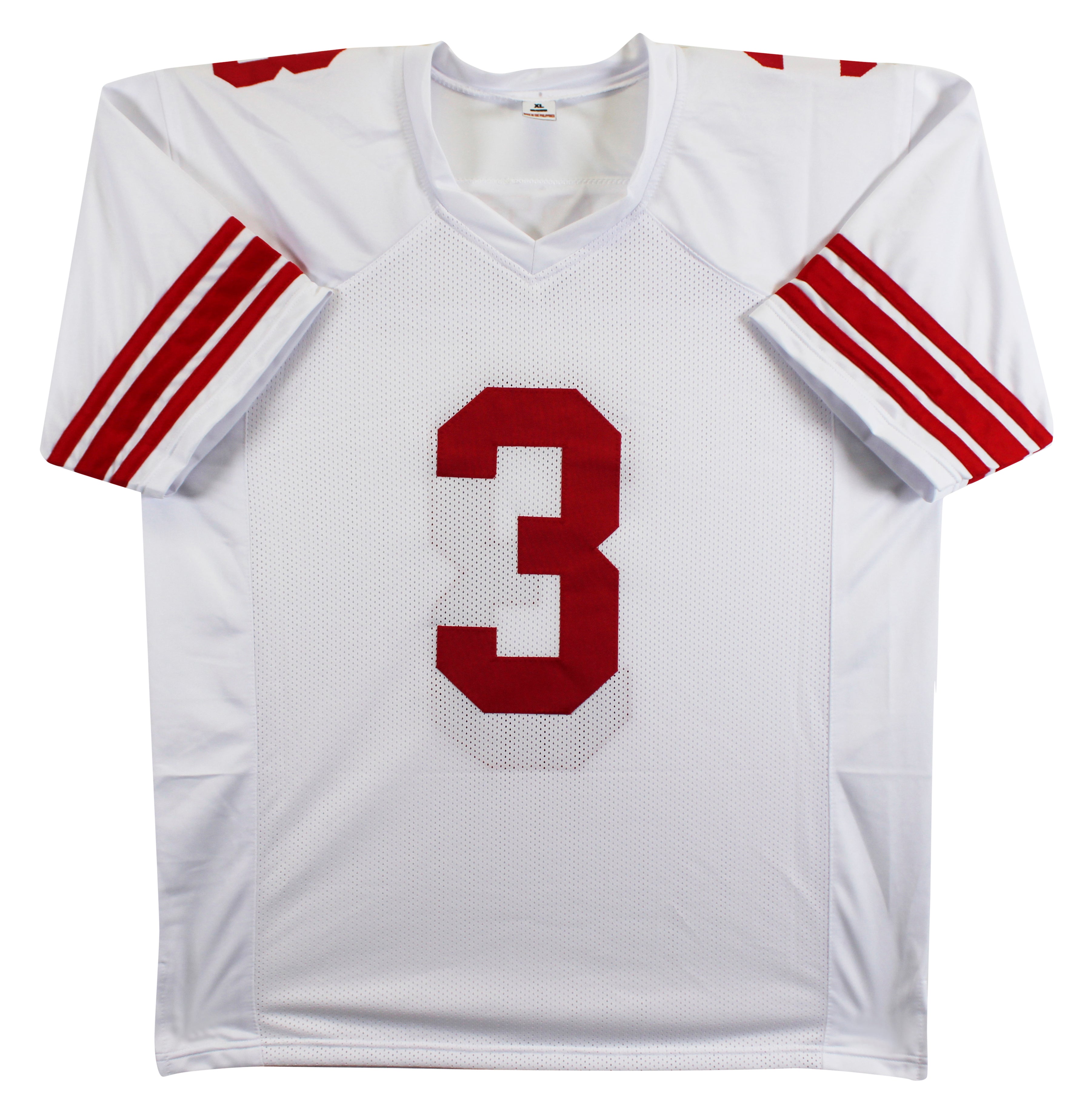 Abdul Carter Authentic Signed White Pro Style Jersey Autographed BAS Witnessed 2