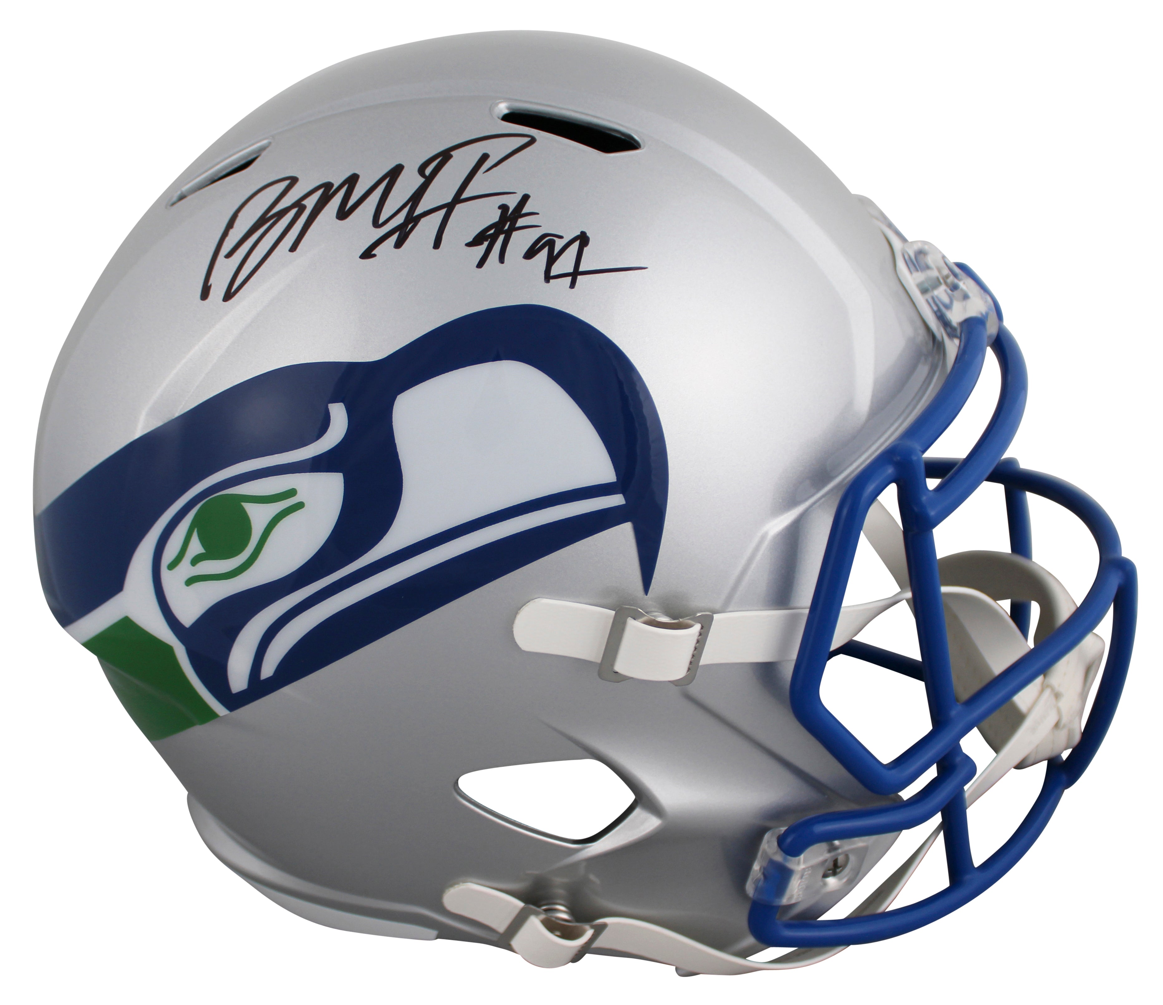 Seahawks Byron Murphy II Signed 1983-01 TB F/S Speed Rep Helmet W/ Case BAS Wit