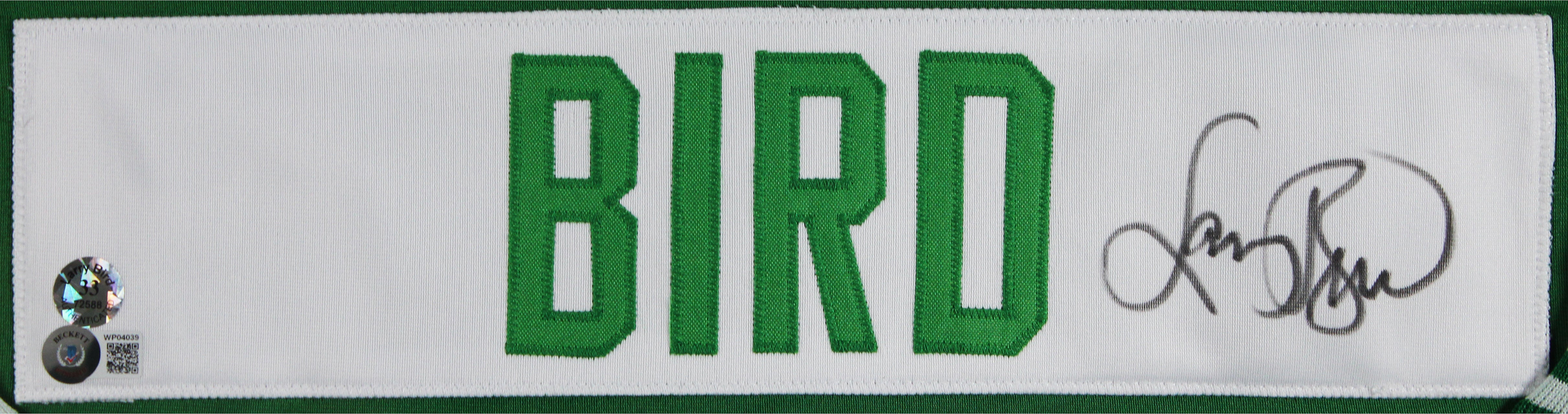 Celtics Larry Bird Signed 1987 M&N HWC Framed Jacket BAS Witnessed #WP04039