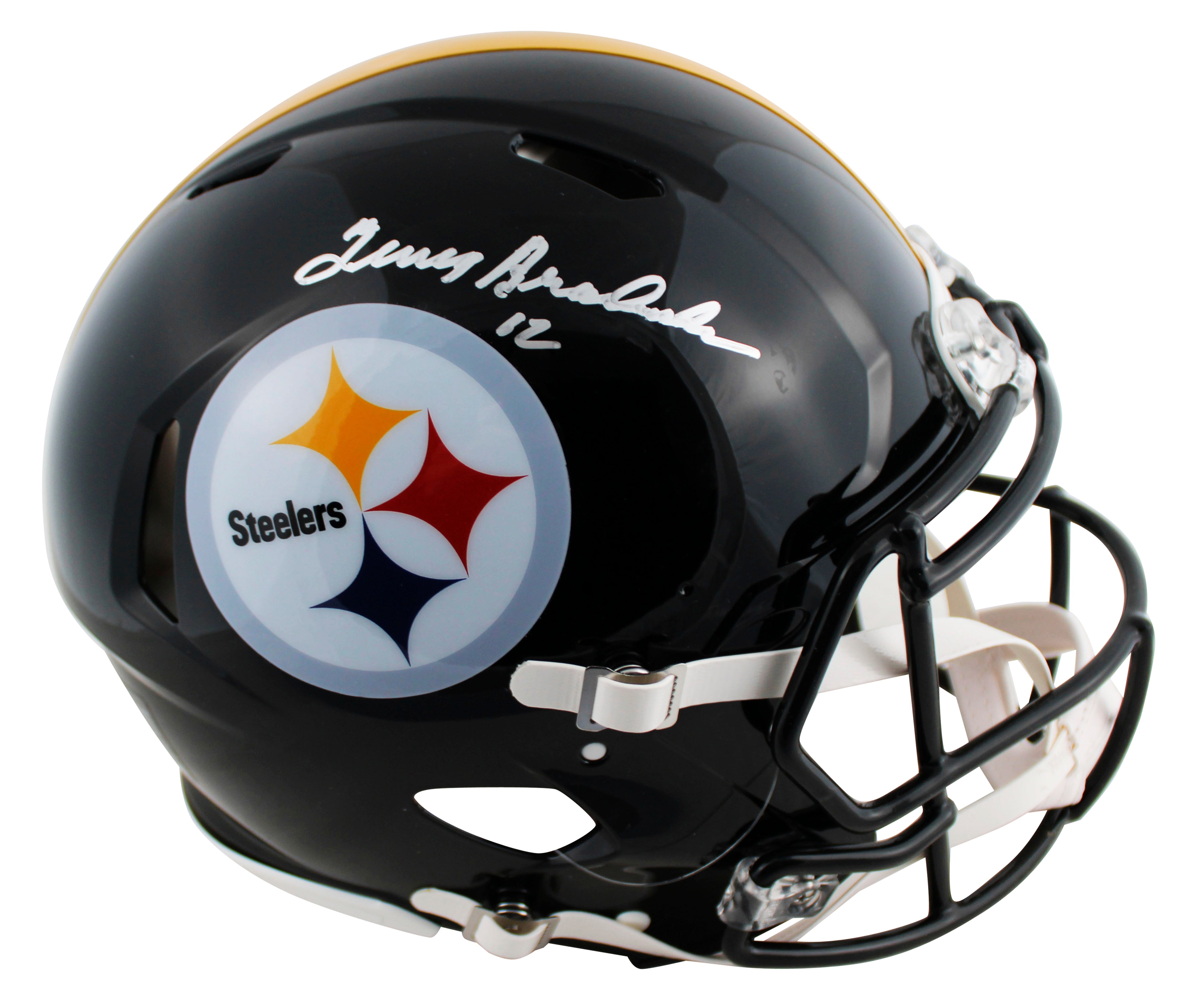 Steelers Terry Bradshaw Authentic Signed Full Size Speed Proline Helmet BAS Wit
