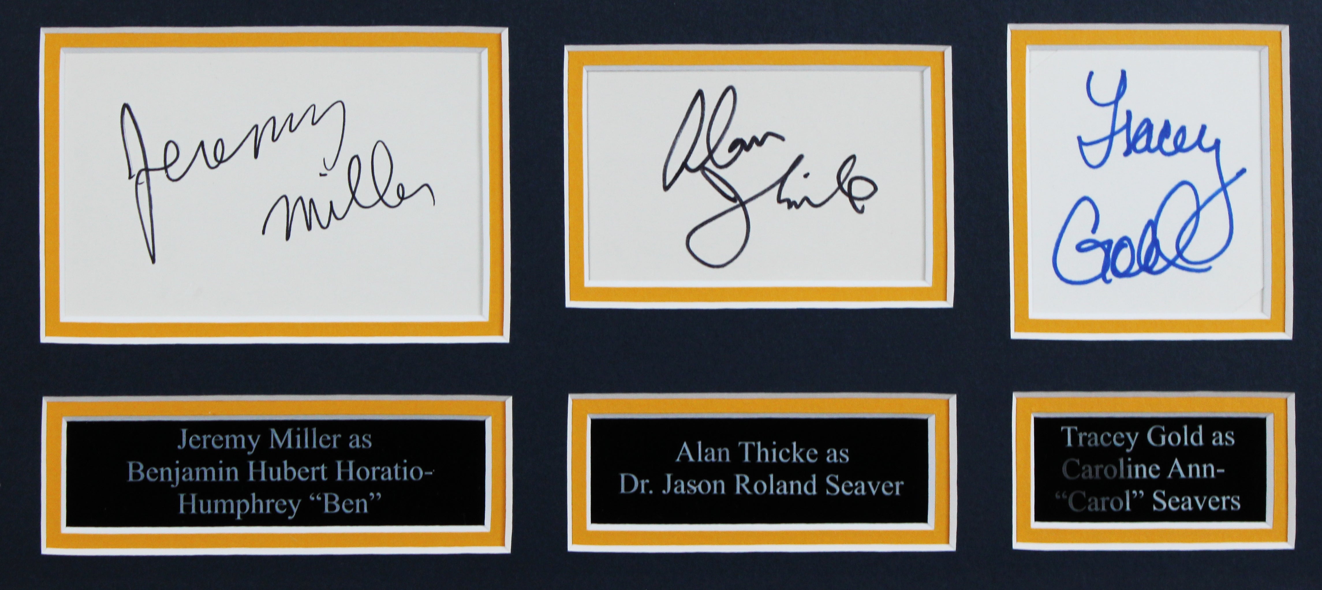 Growing Pains (5) Thicke, Kerns, Gold, Cameron, Miller Signed Framed Display BAS