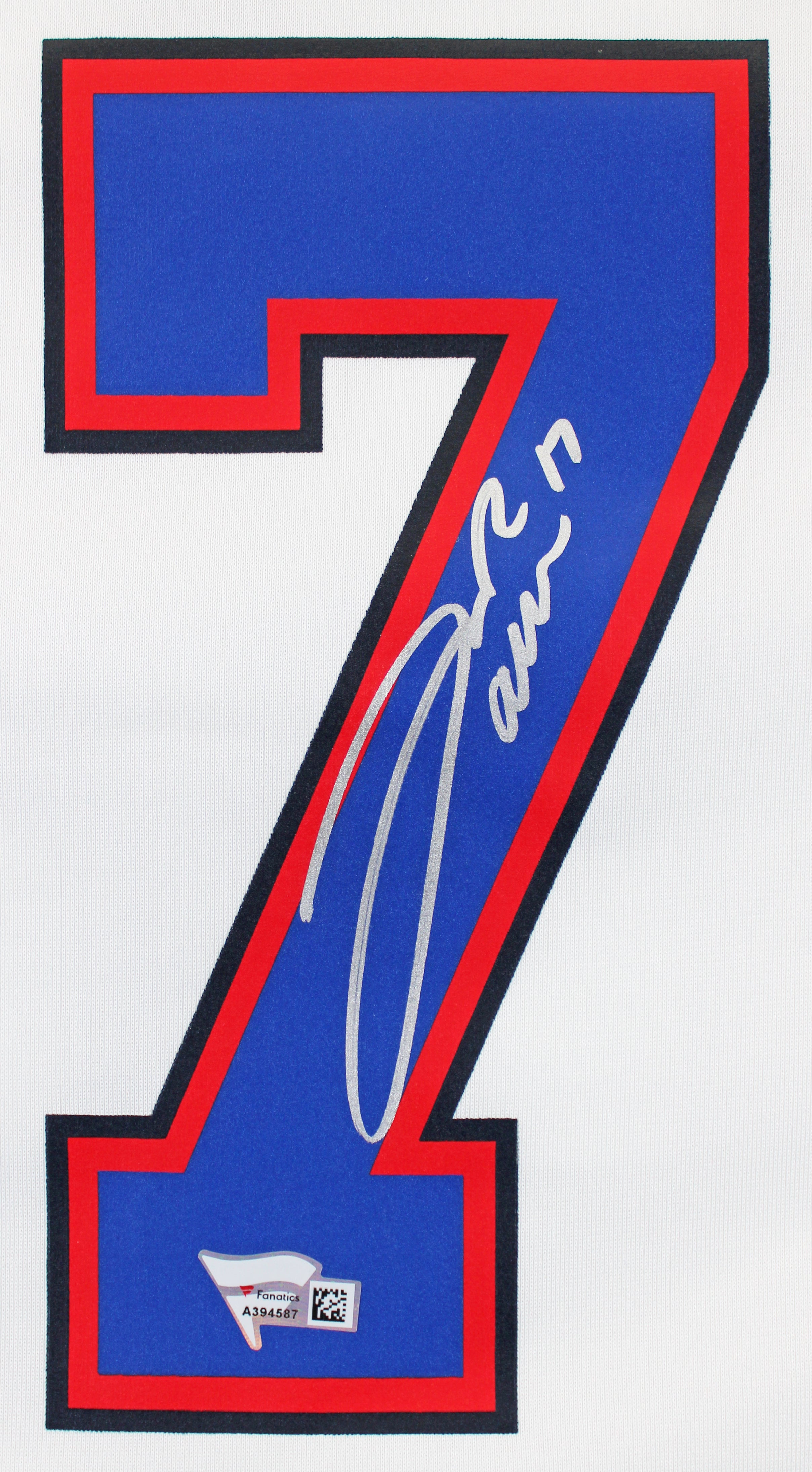 Bills Josh Allen Authentic Signed White Nike Game Jersey w/ Silver Sig Fanatics
