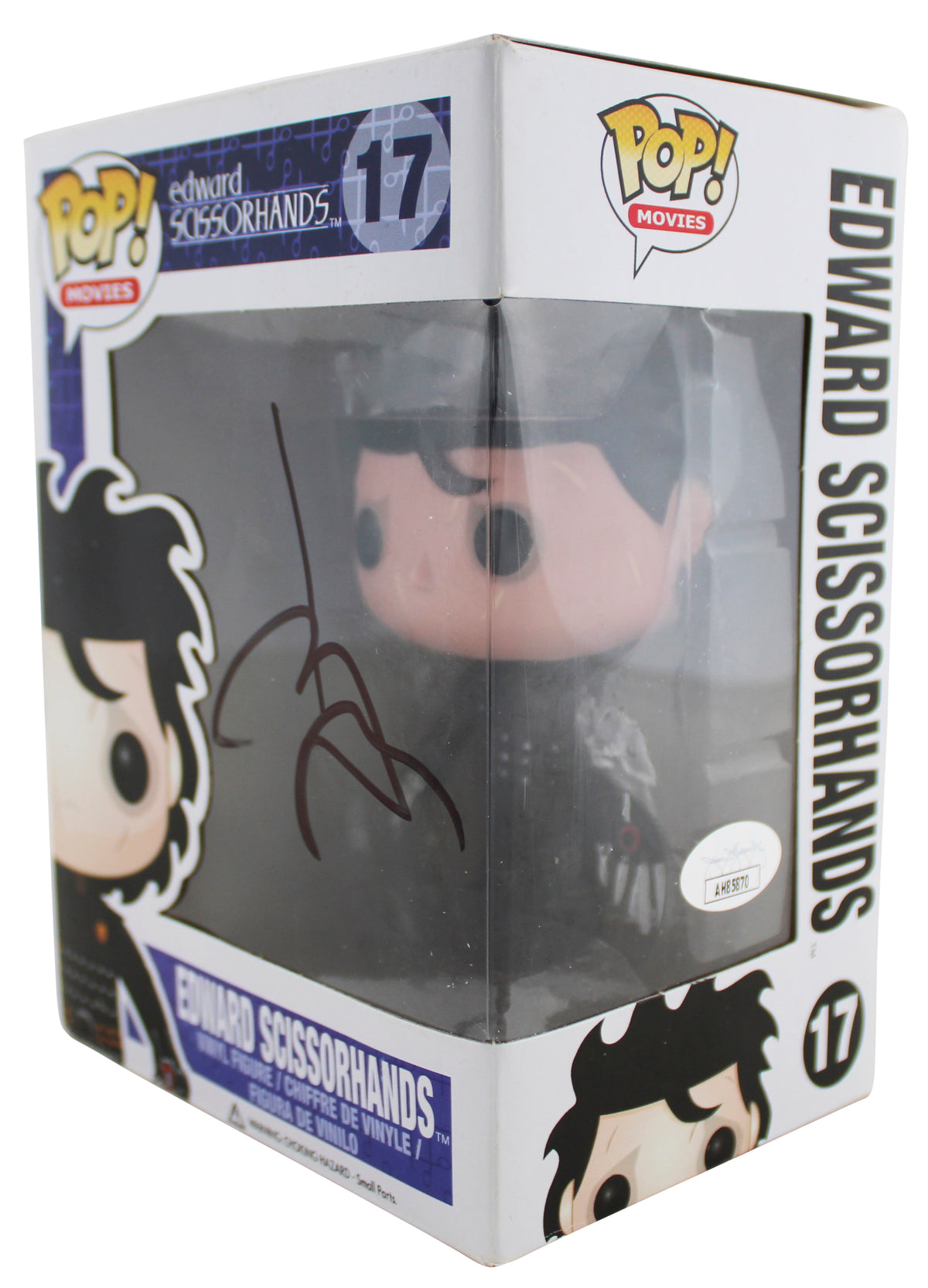 Johnny Depp Signed Edward Scissorhands #17 Funko Pop Vinyl Figure JSA #AH85870