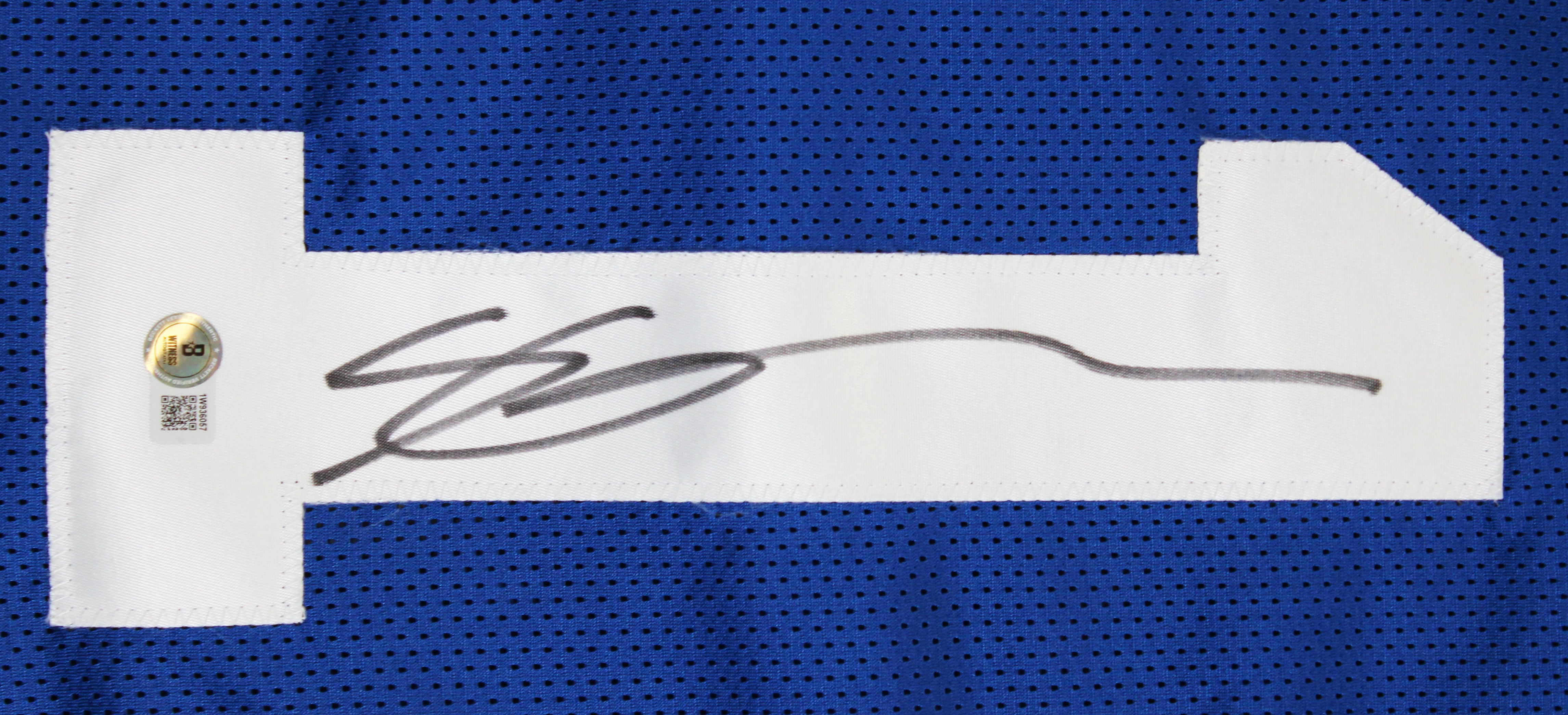 Ahmad "Sauce" Gardner Authentic Signed Blue Pro Style Jersey BAS Witnessed