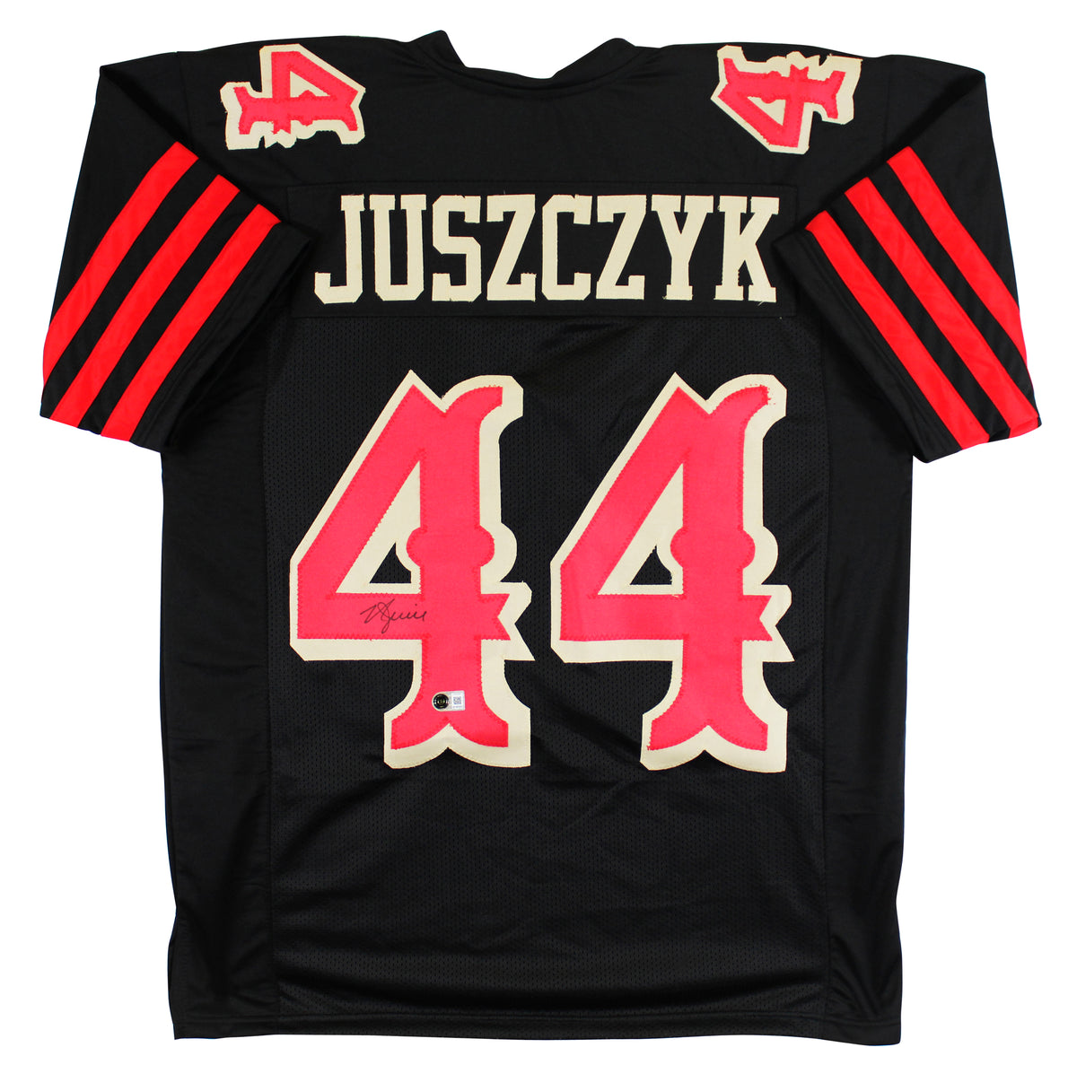 Kyle Juszczyk Signed 2025 Rivalries Black Pro Style Jersey BAS Witnessed