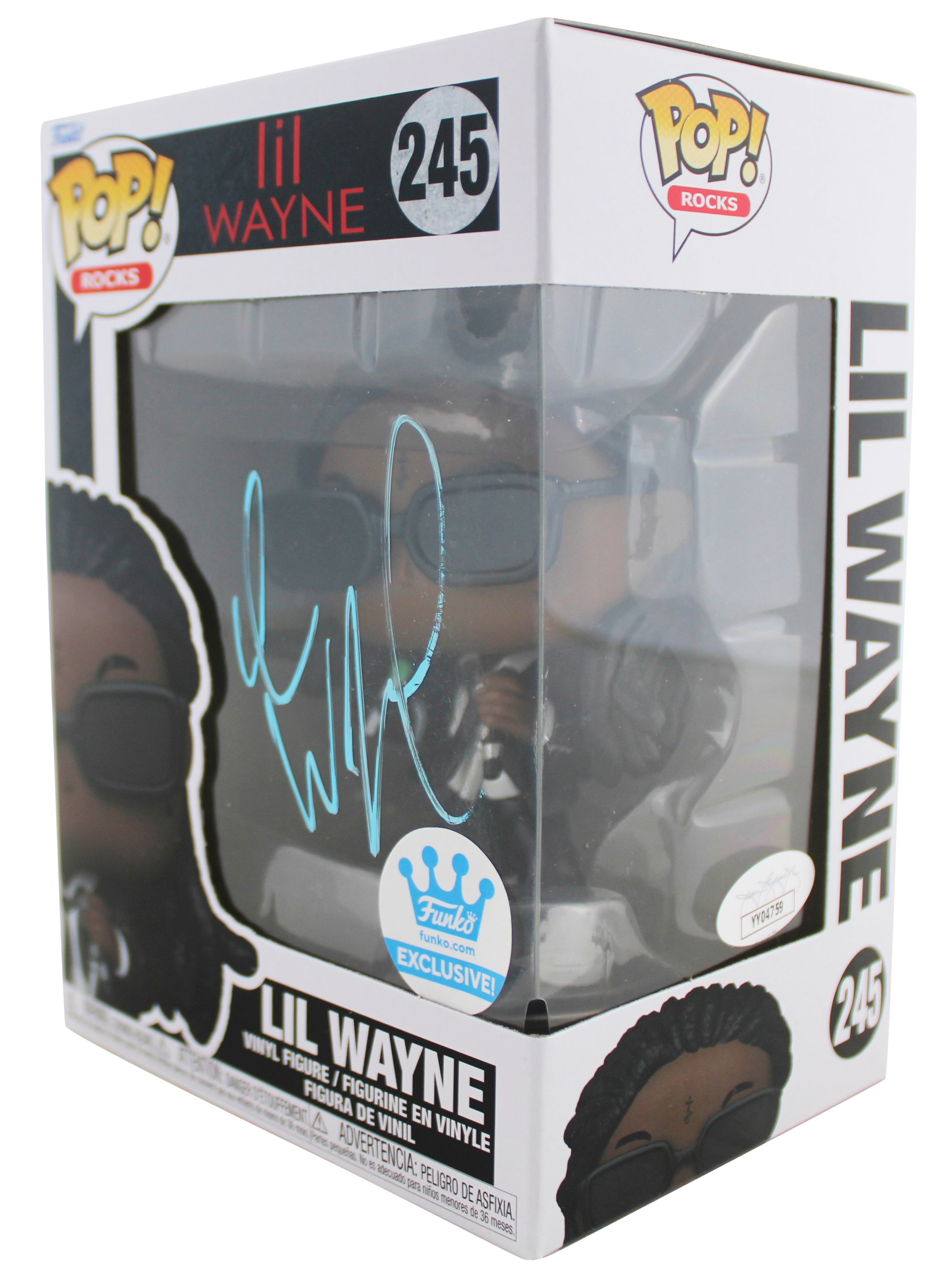 Lil Wayne Authentic Signed Lil Wayne #245 Funko Pop Vinyl Figure JSA #YY04759