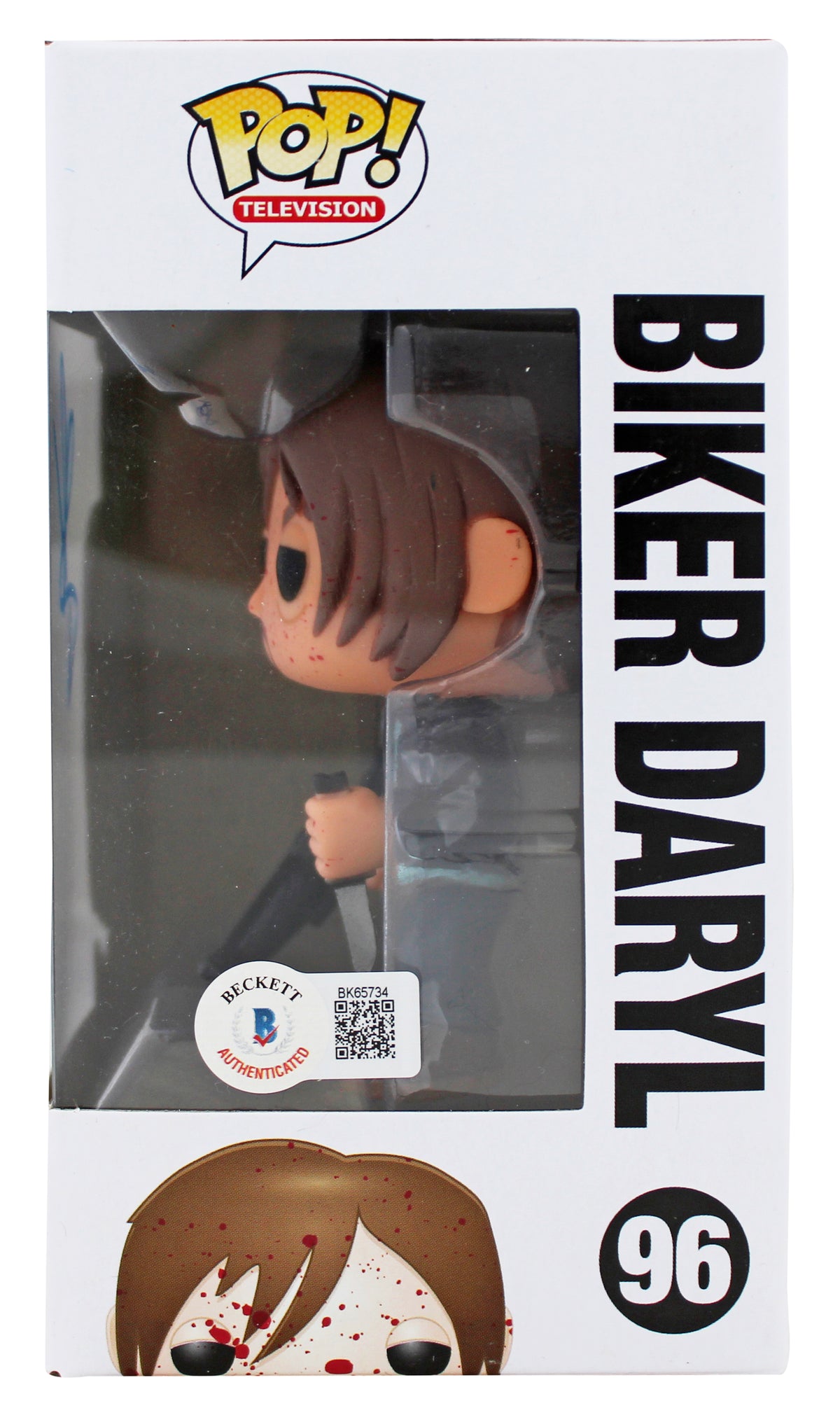 Norman Reedus The Walking Dead Signed Biker Daryl #96 Funko Pop Vinyl Figure BAS