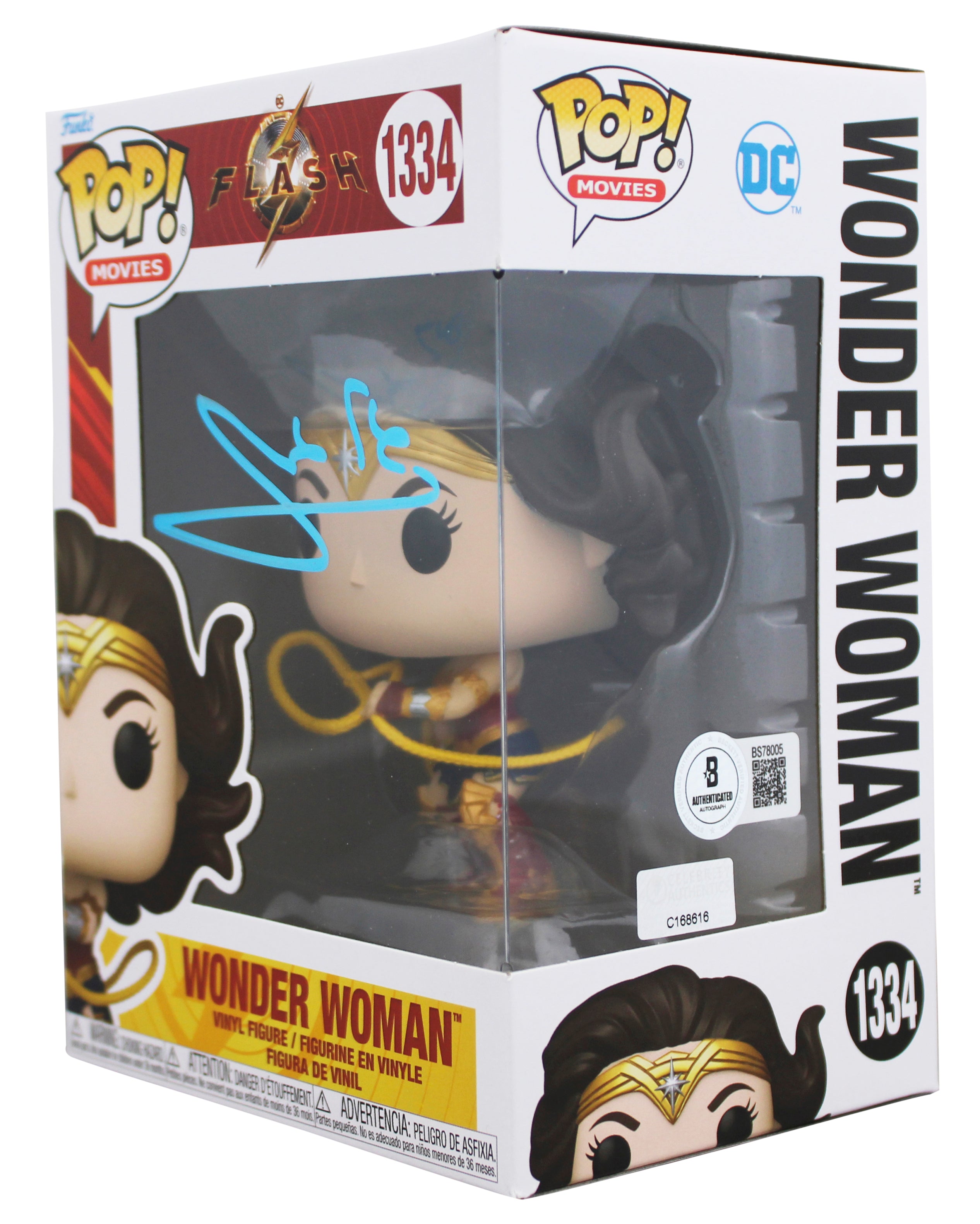 Gal Gadot Authentic Signed Wonder Woman #1334 Funko Pop Vinyl Figure BAS