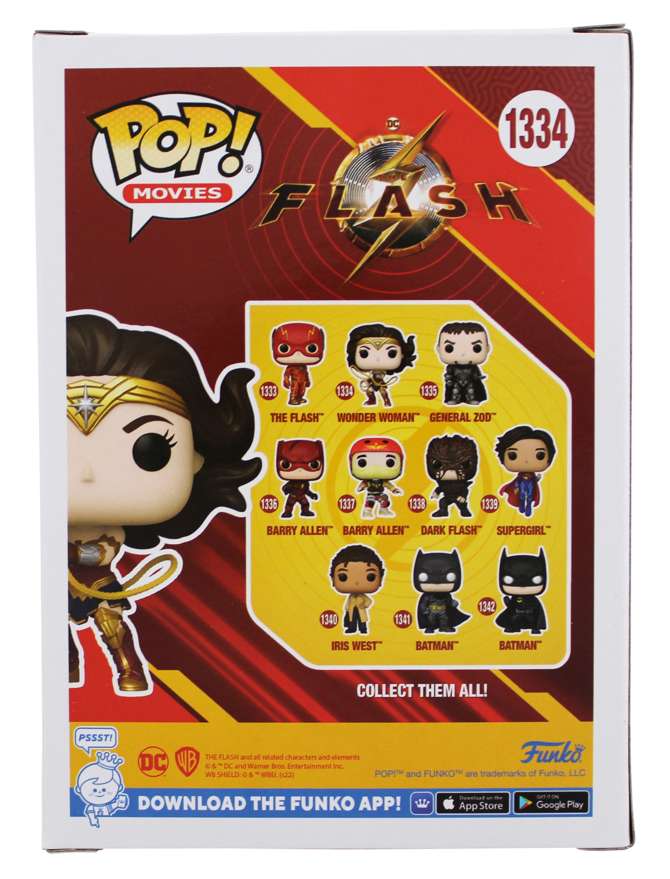 Gal Gadot Authentic Signed Wonder Woman #1334 Funko Pop Vinyl Figure BAS