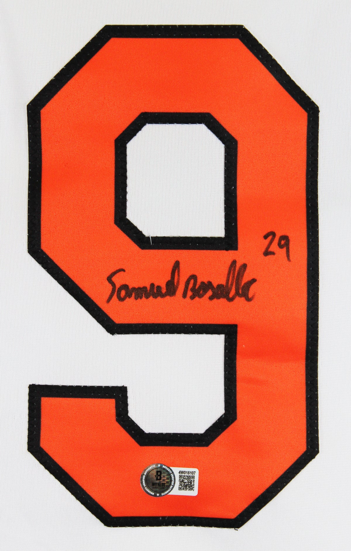 Samuel Basallo Authentic Full Name Signed White Pro Style Jersey BAS 2