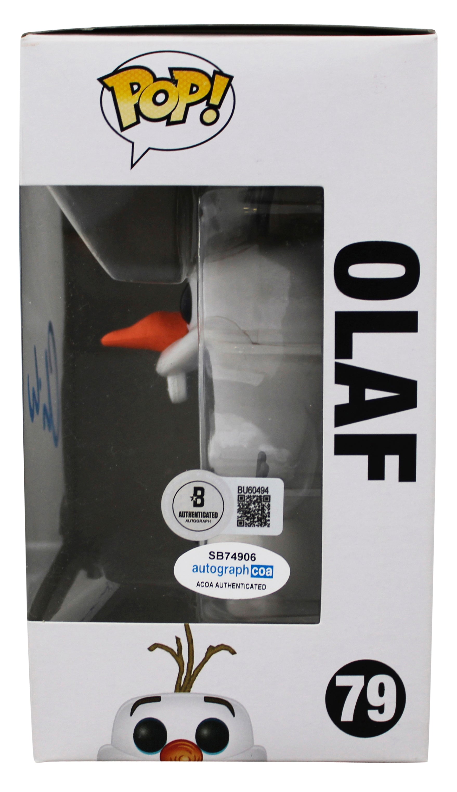Chris Williams Frozen Signed Olaf #79 Funko Pop Vinyl Figure BAS #BU60494