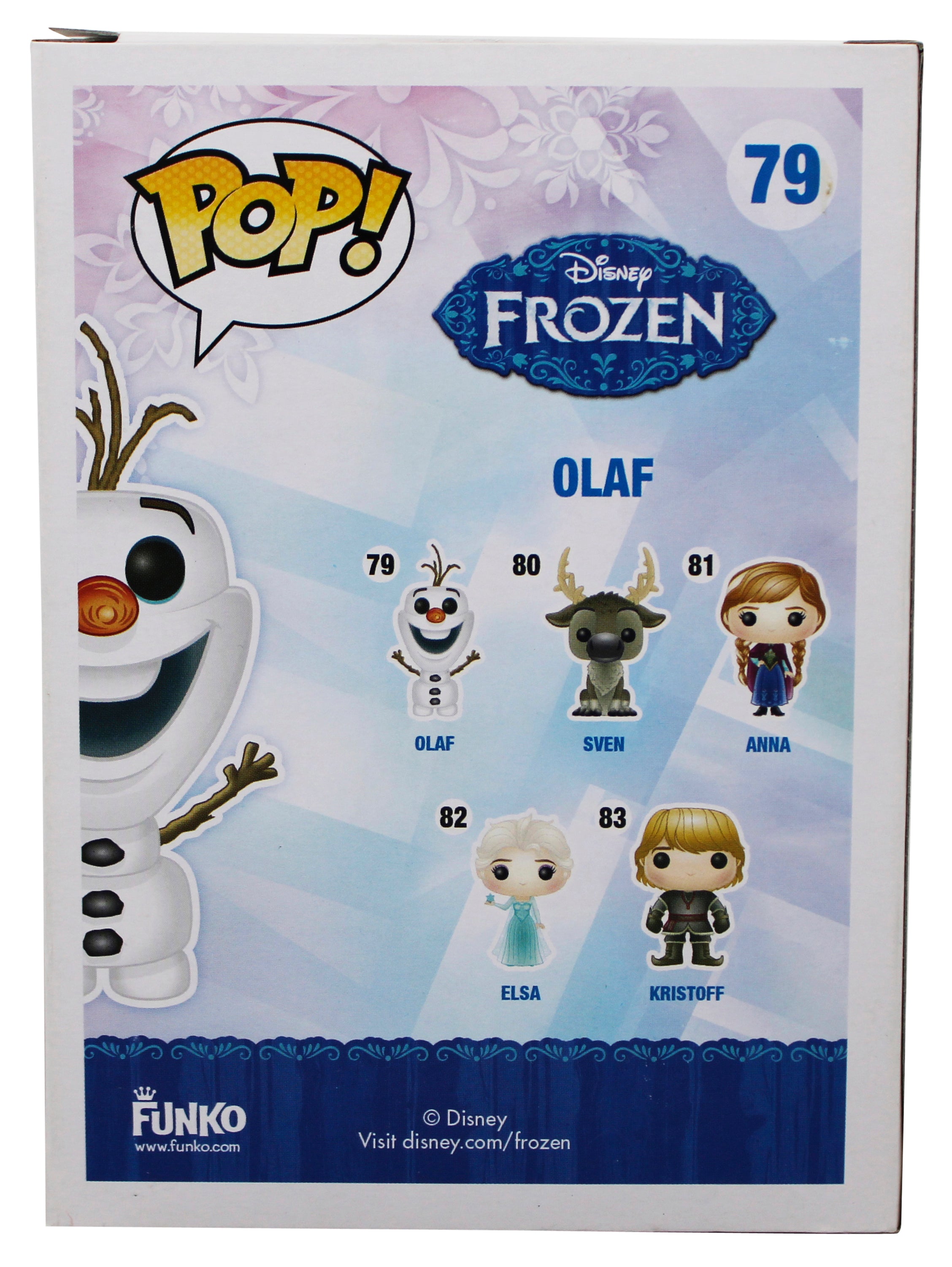 Chris Williams Frozen Signed Olaf #79 Funko Pop Vinyl Figure BAS #BU60494
