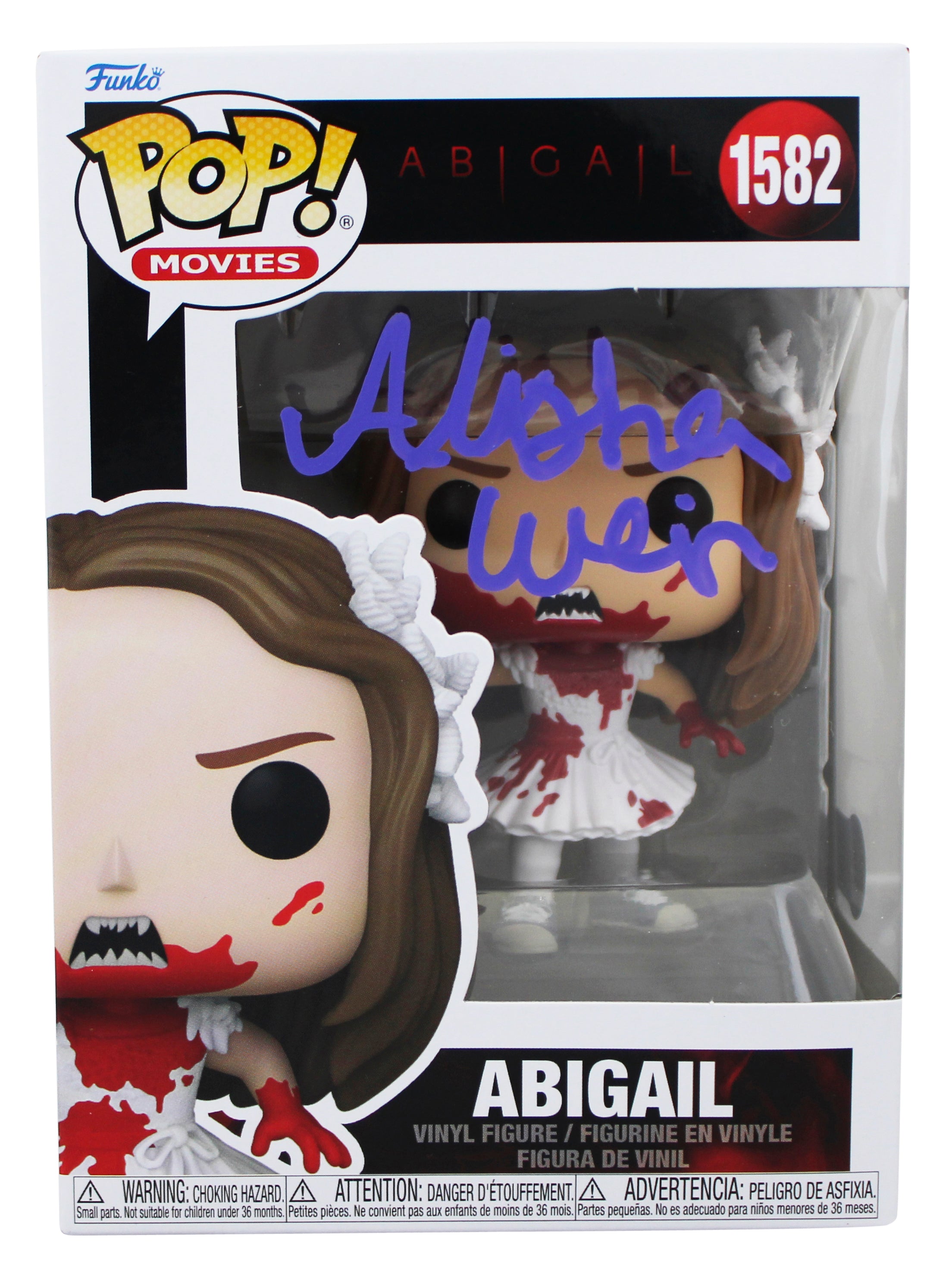 Alisha Weir Abigail Signed Abigail #1582 Funko Pop Vinyl Figure BAS #BU60490