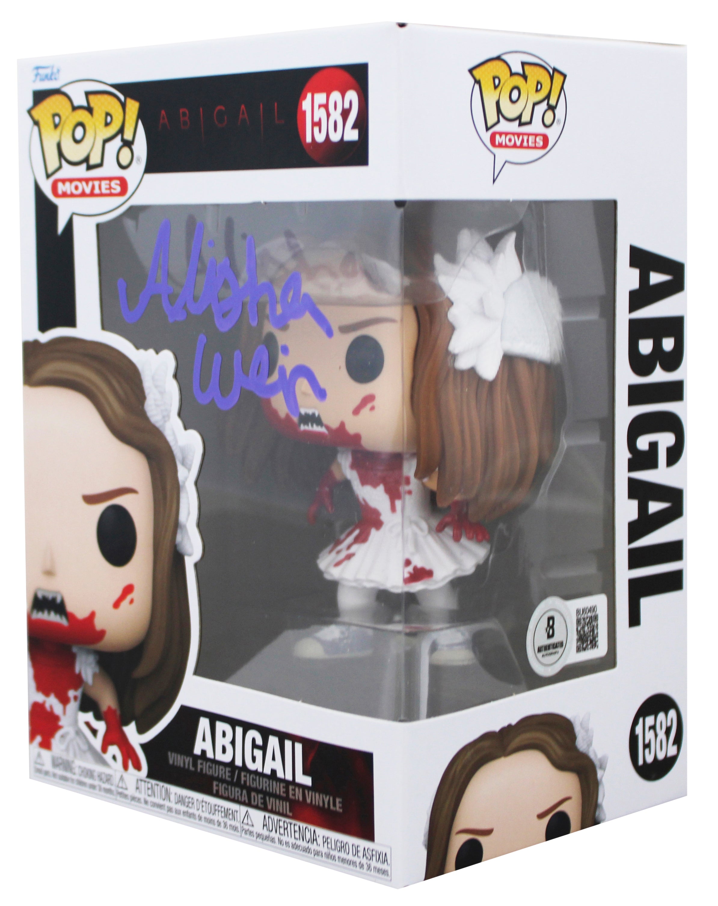 Alisha Weir Abigail Signed Abigail #1582 Funko Pop Vinyl Figure BAS #BU60490