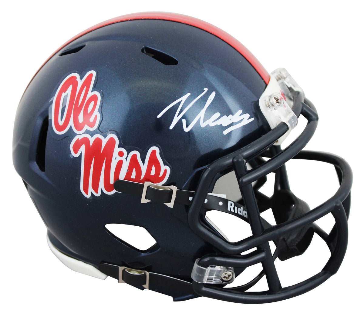 Ole Miss Kewan Lacy Authentic Signed Speed Mini Helmet JSA Witness #WC730839
