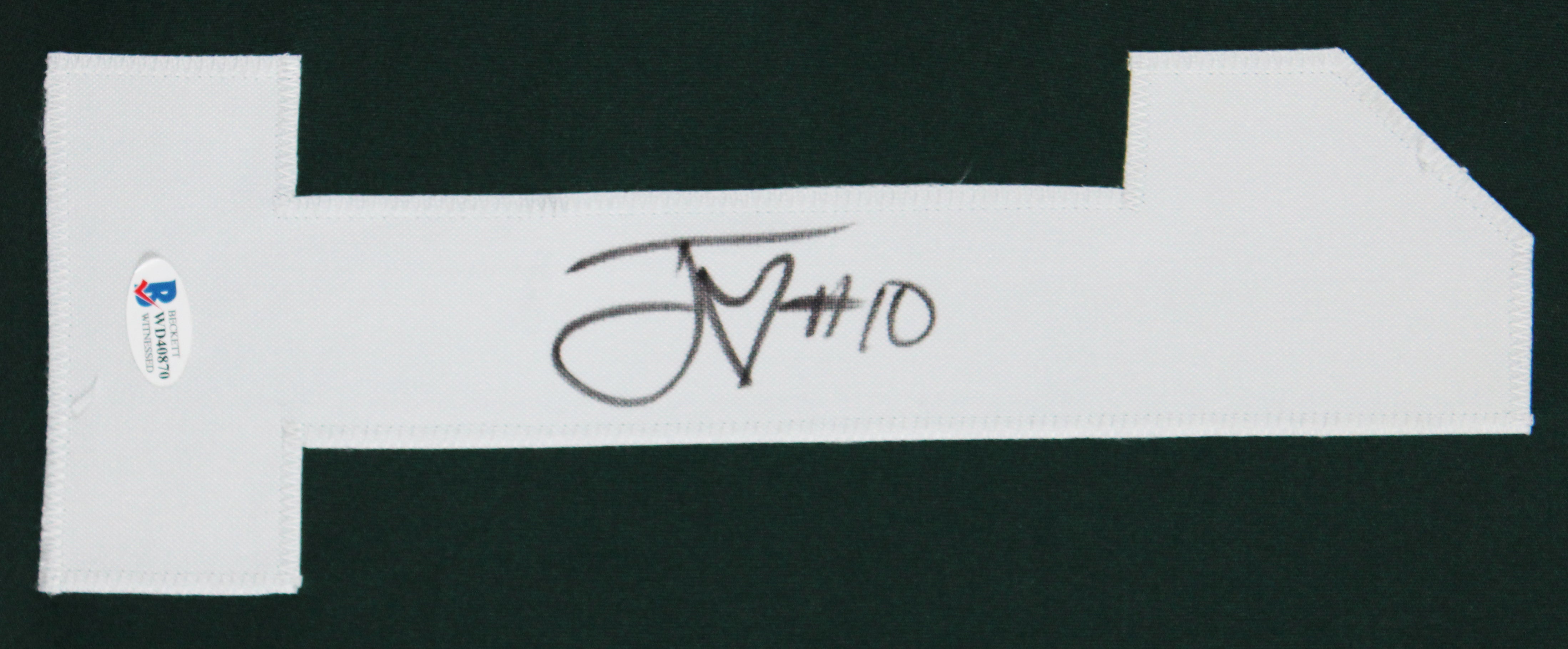 Packers Jordan Love Authentic Signed Green Pro Style Framed Jersey BAS #WD40870