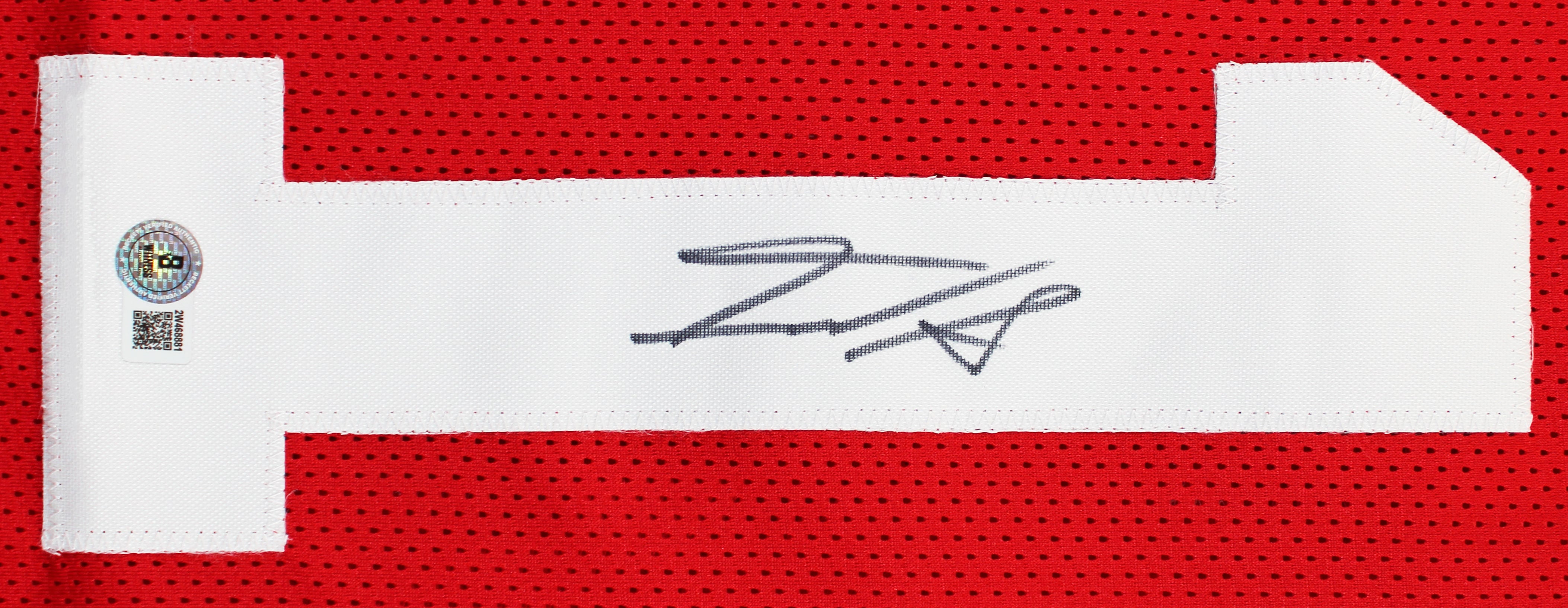 Isaac Guerendo Authentic Signed Red Pro Style Jersey BAS Witnessed