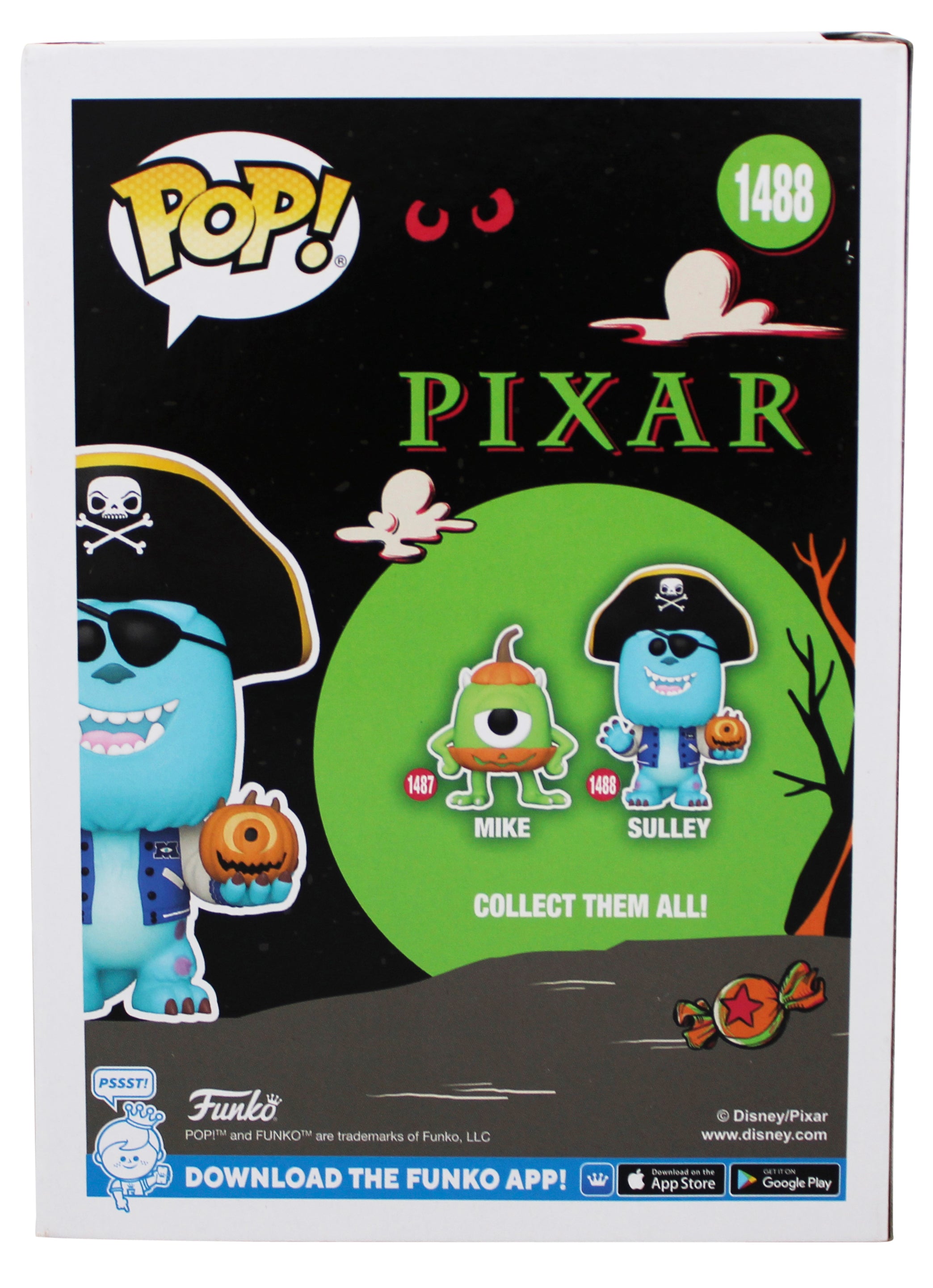 Pete Docter Monsters Inc Signed Sulley #1488 Funko Pop Vinyl Figure BAS #BU60487