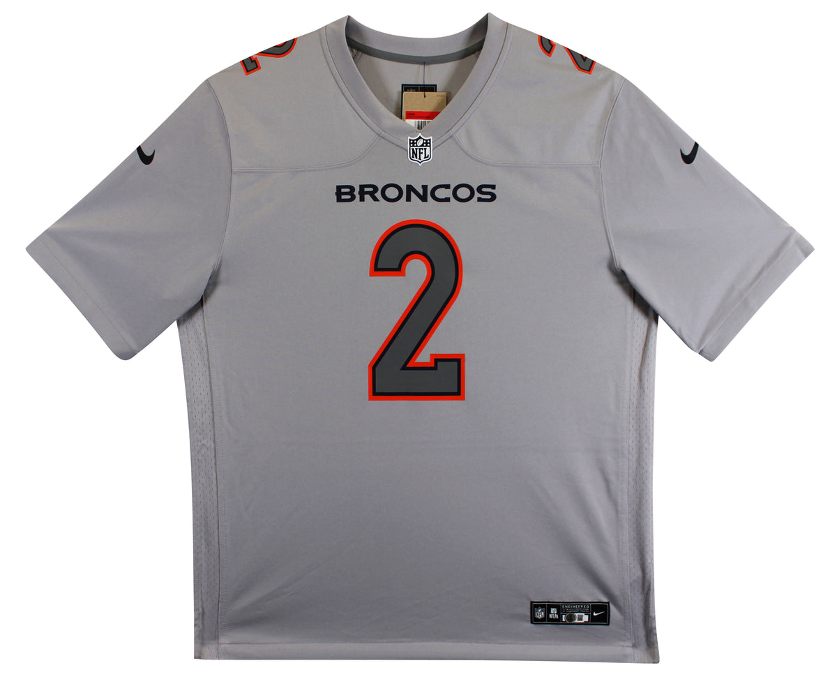 Broncos Patrick Surtain II Authentic Signed Gray Nike Game Jersey BAS Witnessed
