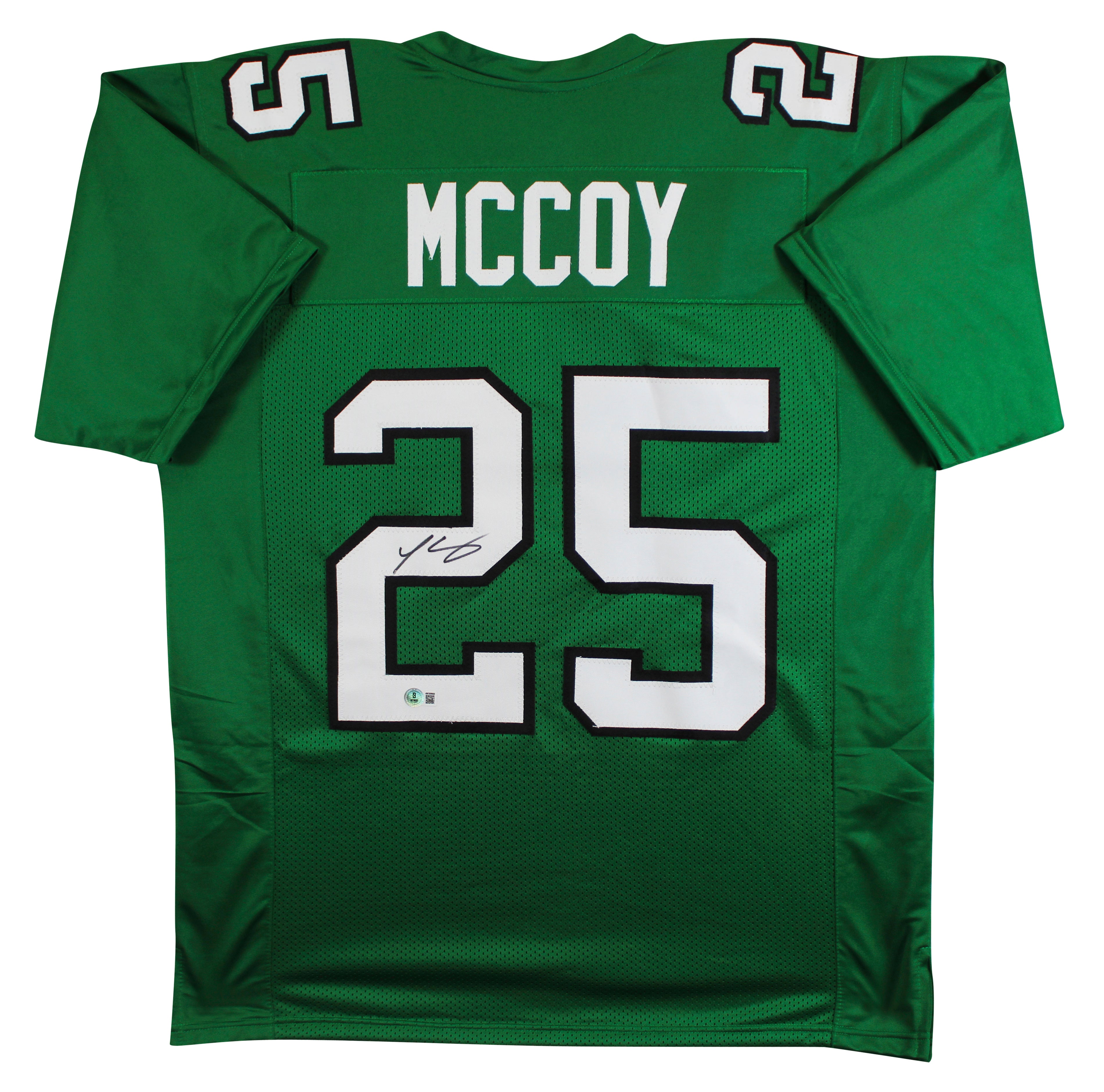 LeSean McCoy Authentic Signed Kelly Green Pro Style Jersey BAS Witnessed