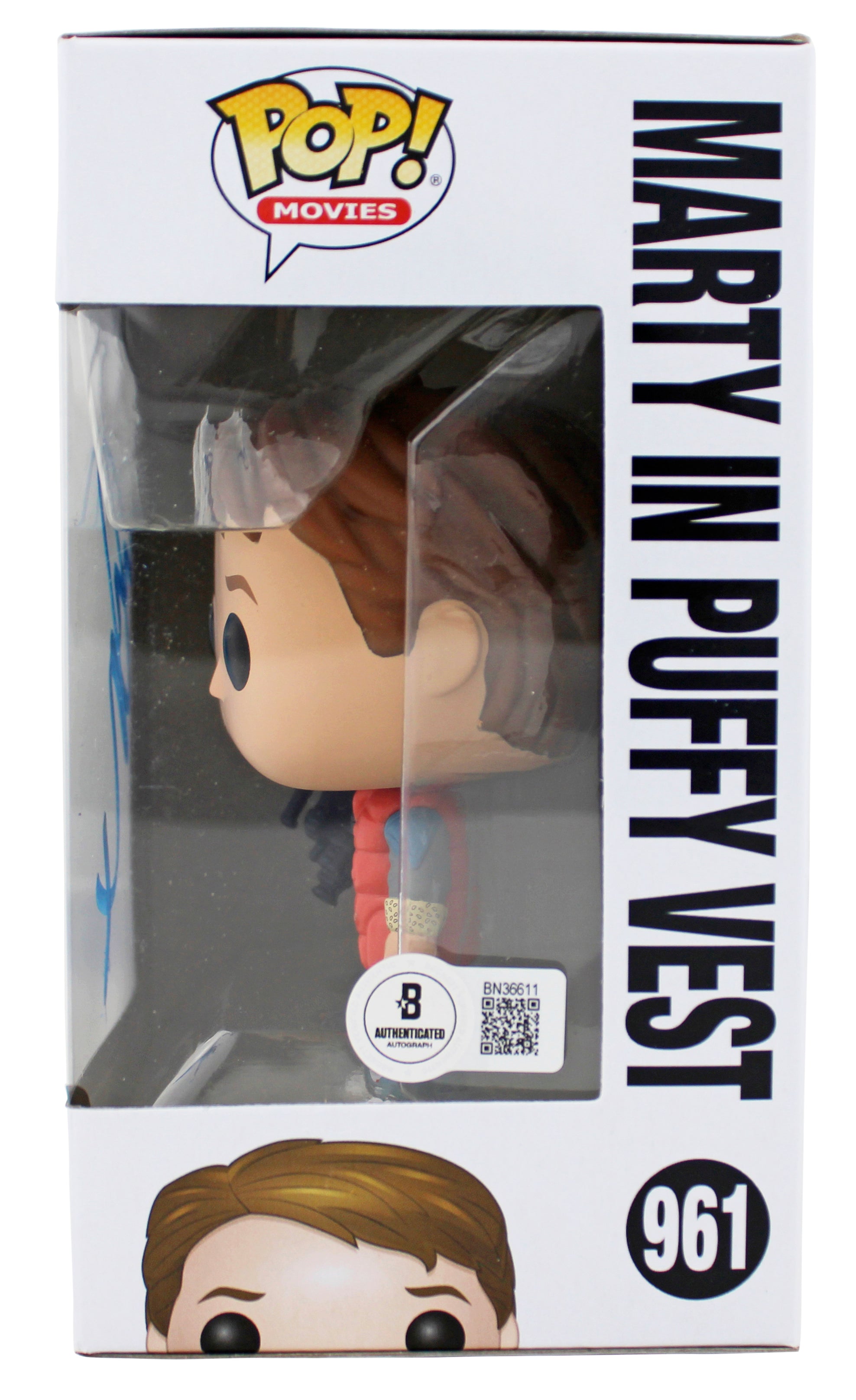 Michael J. Fox Back To The Future Signed #961 Funko Pop Vinyl Figure BAS