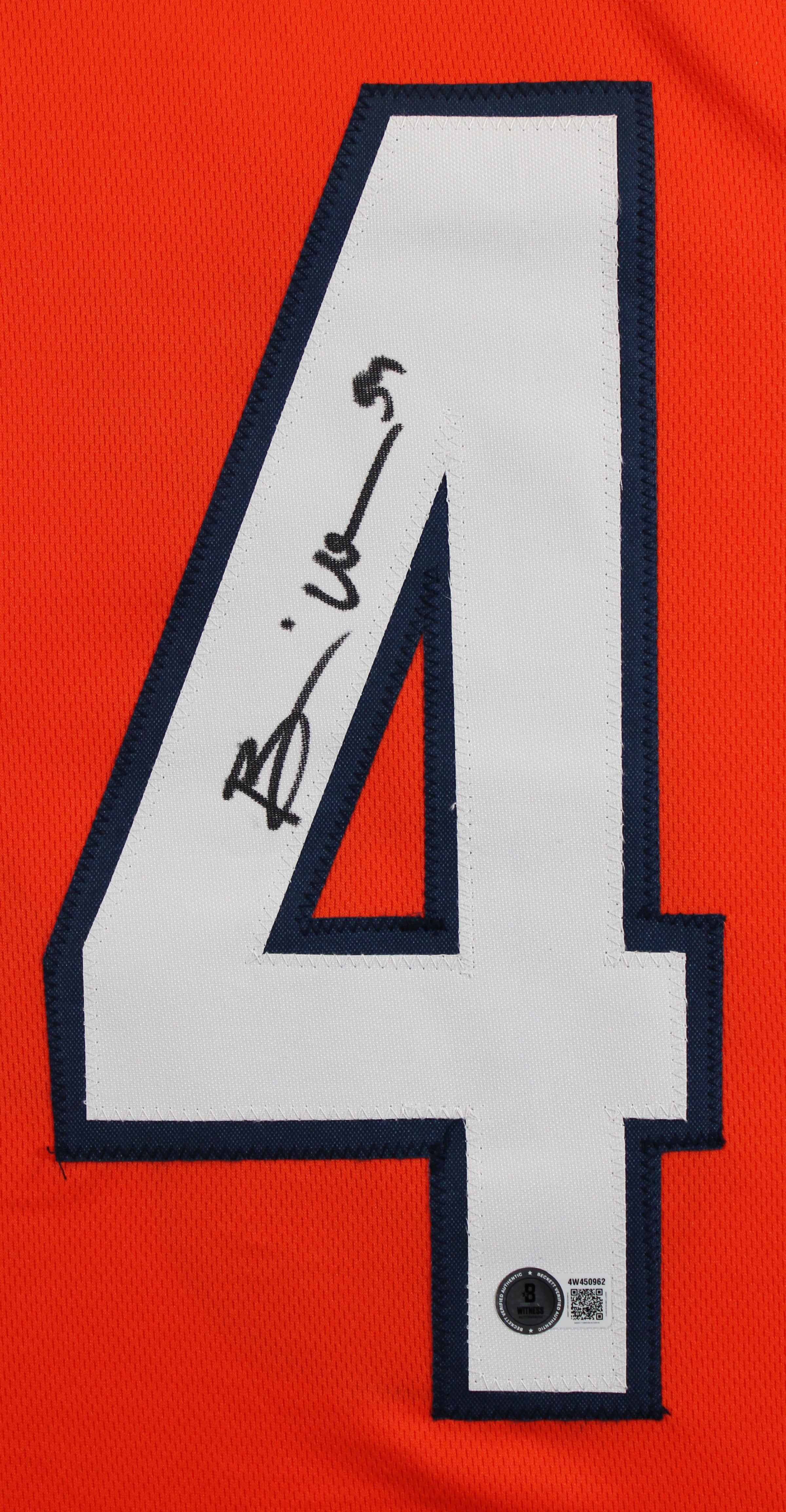 Brian Urlacher Authentic Signed Orange Pro Style Jersey Autographed BAS