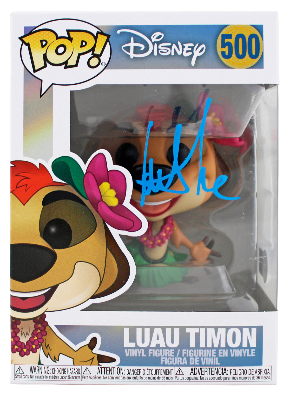 Nathan Lane The Lion King Signed Luau Timon #500 Funko Pop Vinyl Figure BAS