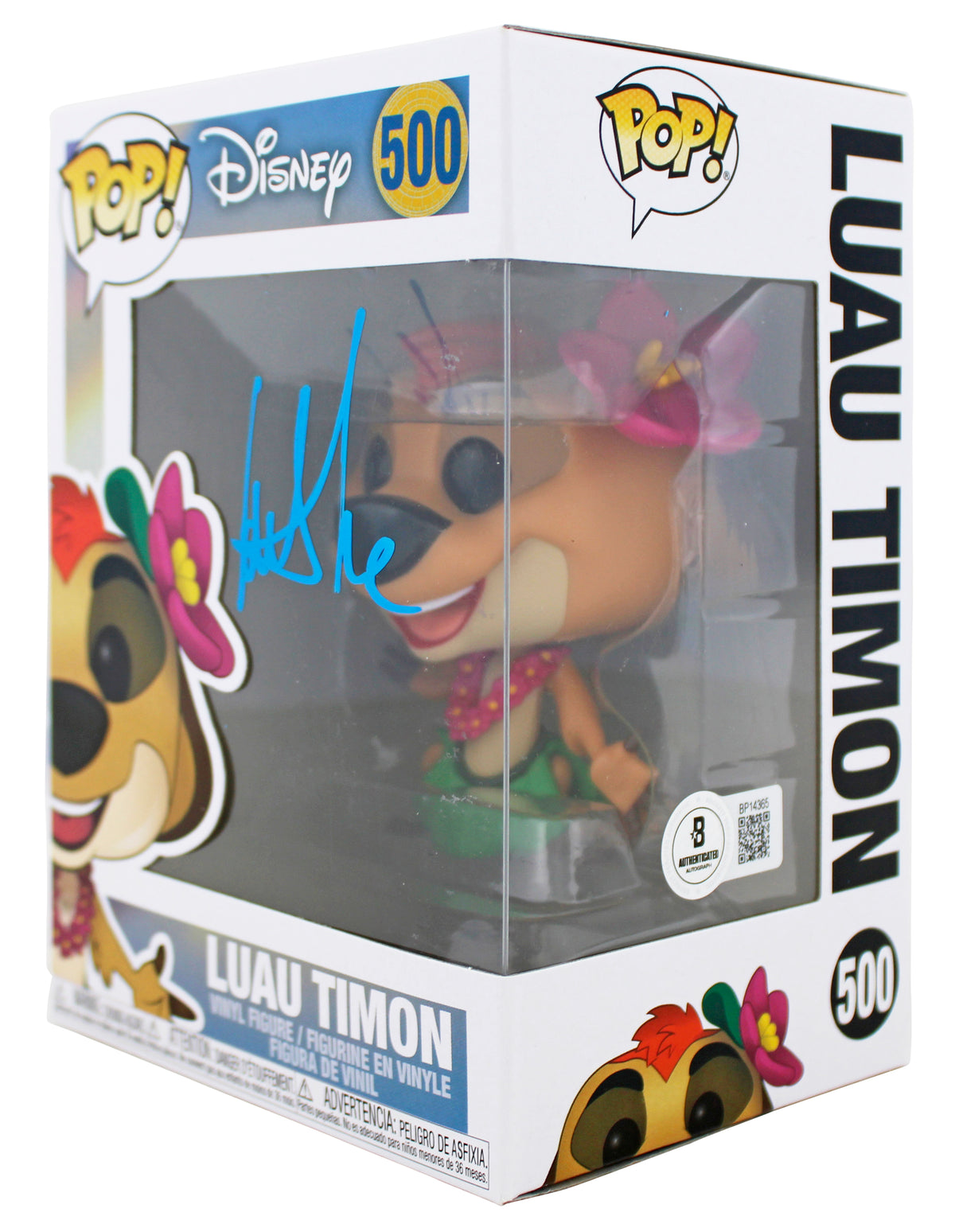 Nathan Lane The Lion King Signed Luau Timon #500 Funko Pop Vinyl Figure BAS