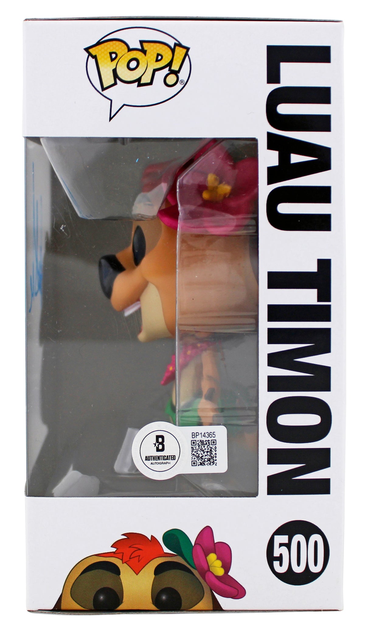 Nathan Lane The Lion King Signed Luau Timon #500 Funko Pop Vinyl Figure BAS