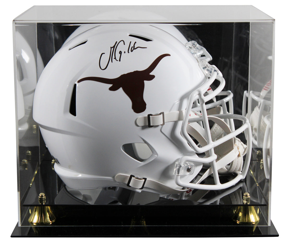 Texas Matthew Golden Signed Full Size Speed Rep Helmet W/ Case BAS Witnessed