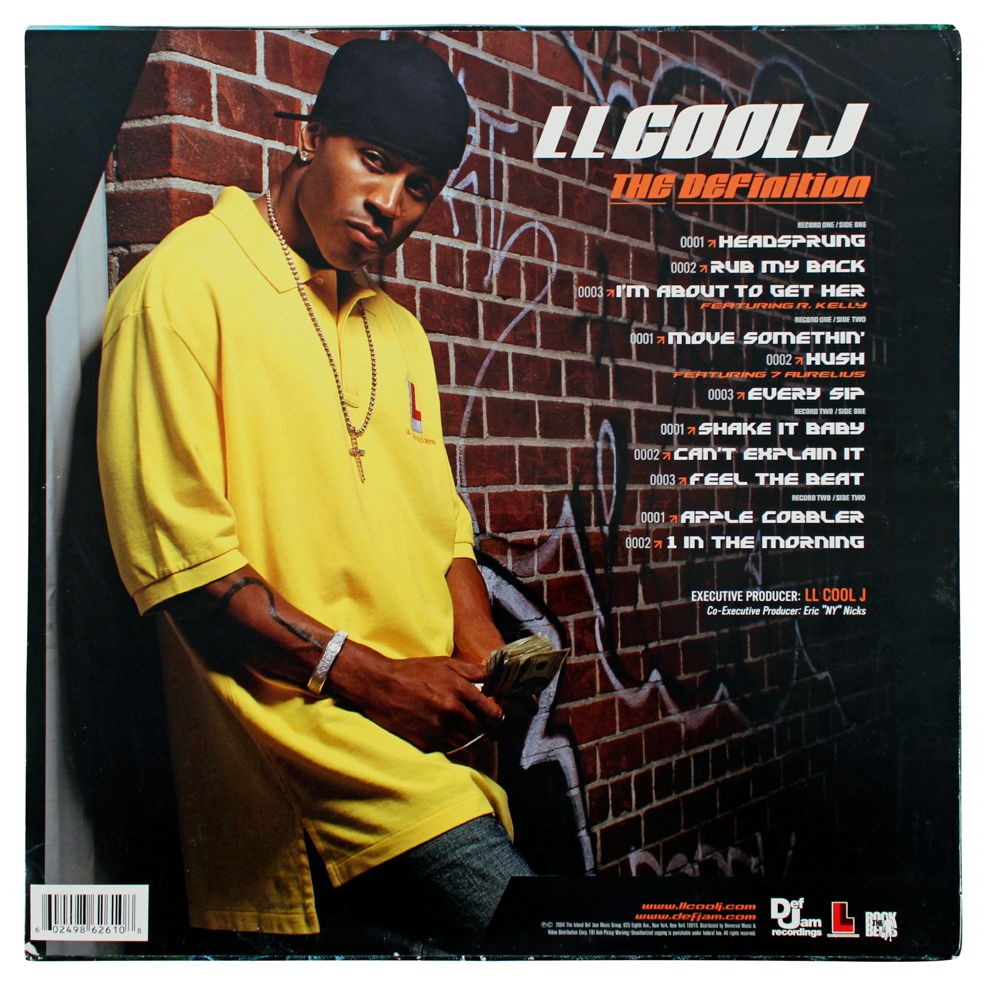 L.L. Cool J. Authentic Signed The Definition Album Cover BAS #BP32623