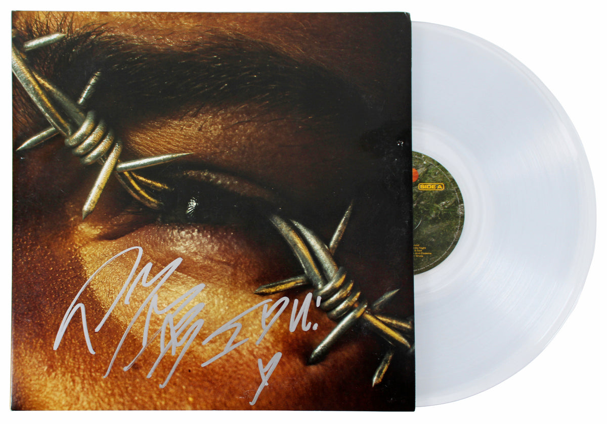 Post Malone "I <3 U!" Signed Beerbongs & Bentleys Album Cover W/ Vinyl BAS