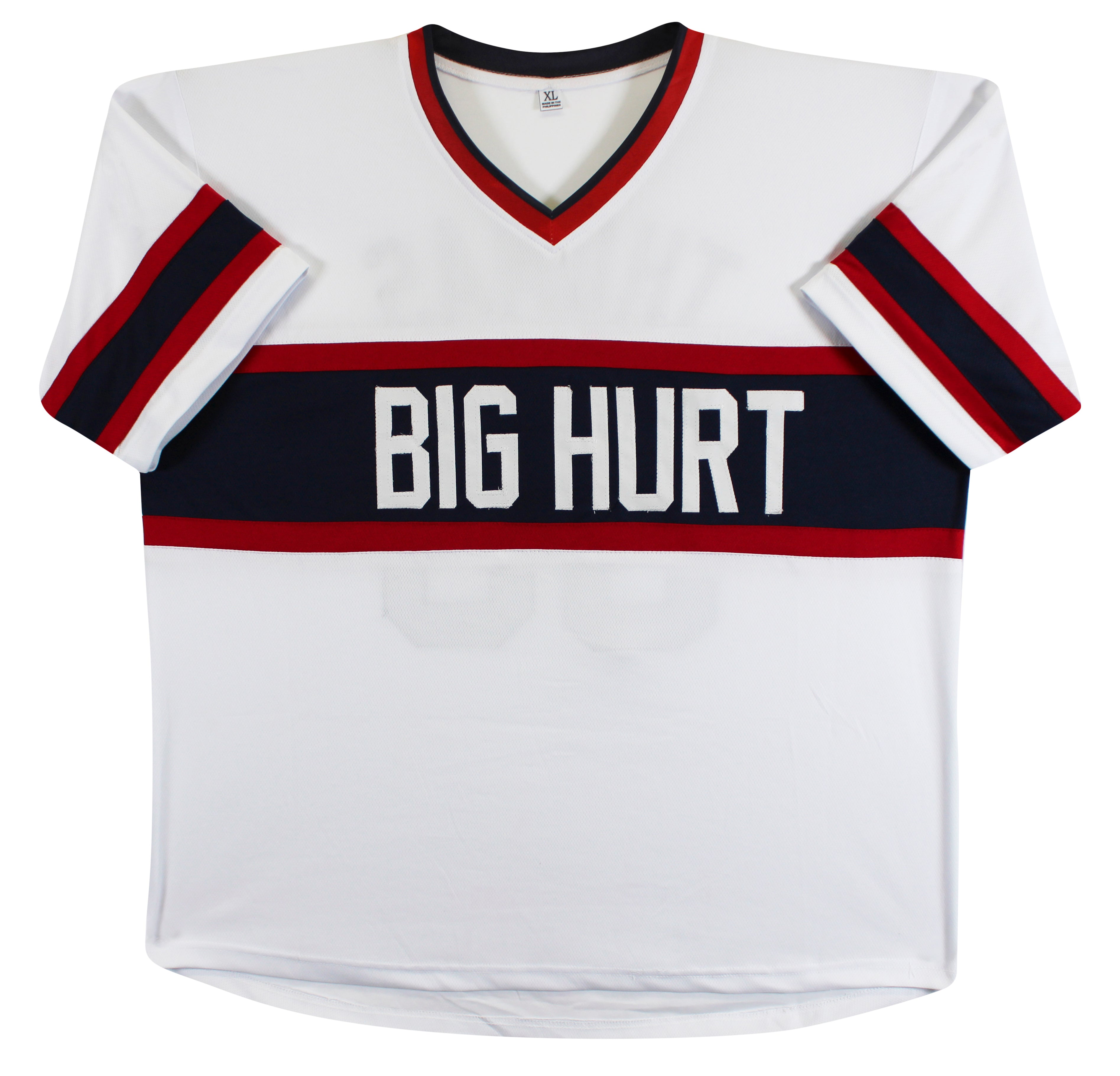 Frank Thomas Authentic Signed White Throwback Pro Style Jersey BAS Witnessed