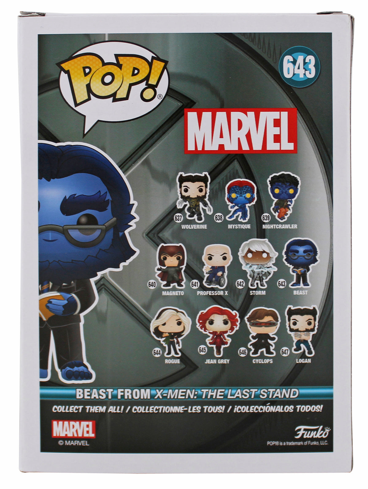 Kelsey Grammer X-Men Signed #643 Beast Funko Pop Vinyl Figure w/ Blue Sig BAS