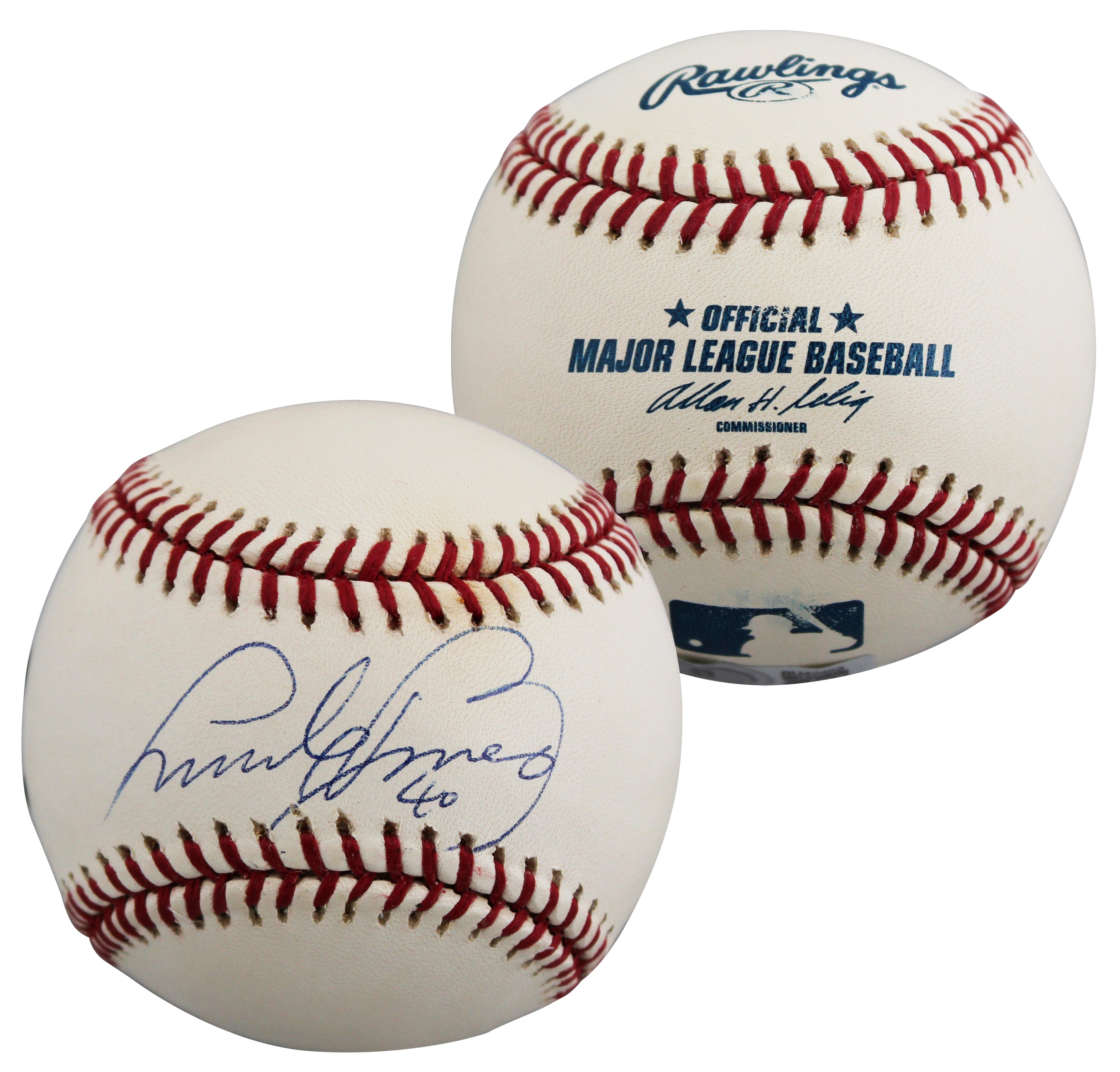 Padres Andy Benes Authentic Signed Allen Selig OML Baseball BAS #BU43453