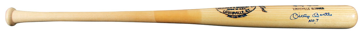 Yankees Mickey Mantle "No. 7" Signed Louisville Slugger Bat Auto 10 PSA #AO07828
