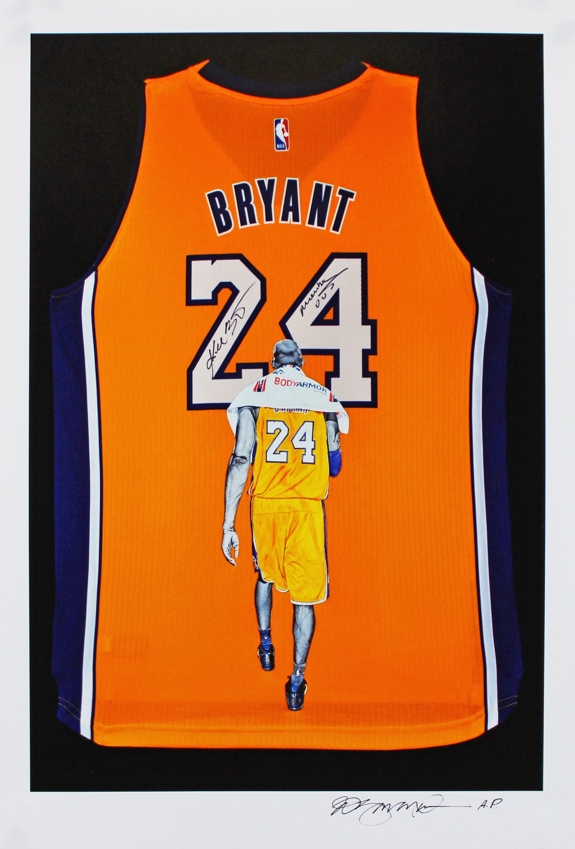 William Zavala Authentic Signed 13x19 Kobe Bryant Artist Proof Lithograph