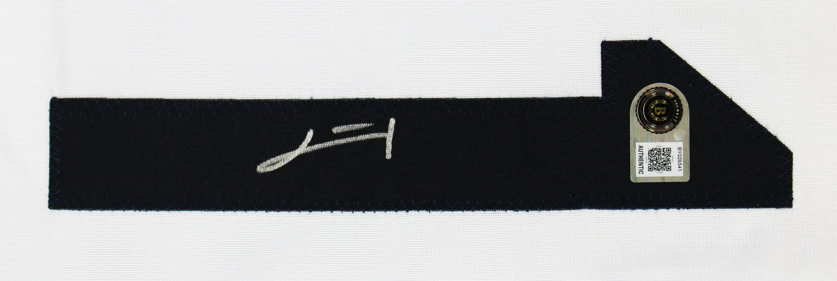 Junior Caminero Authentic Signed White Pro Style Jersey Autographed BAS