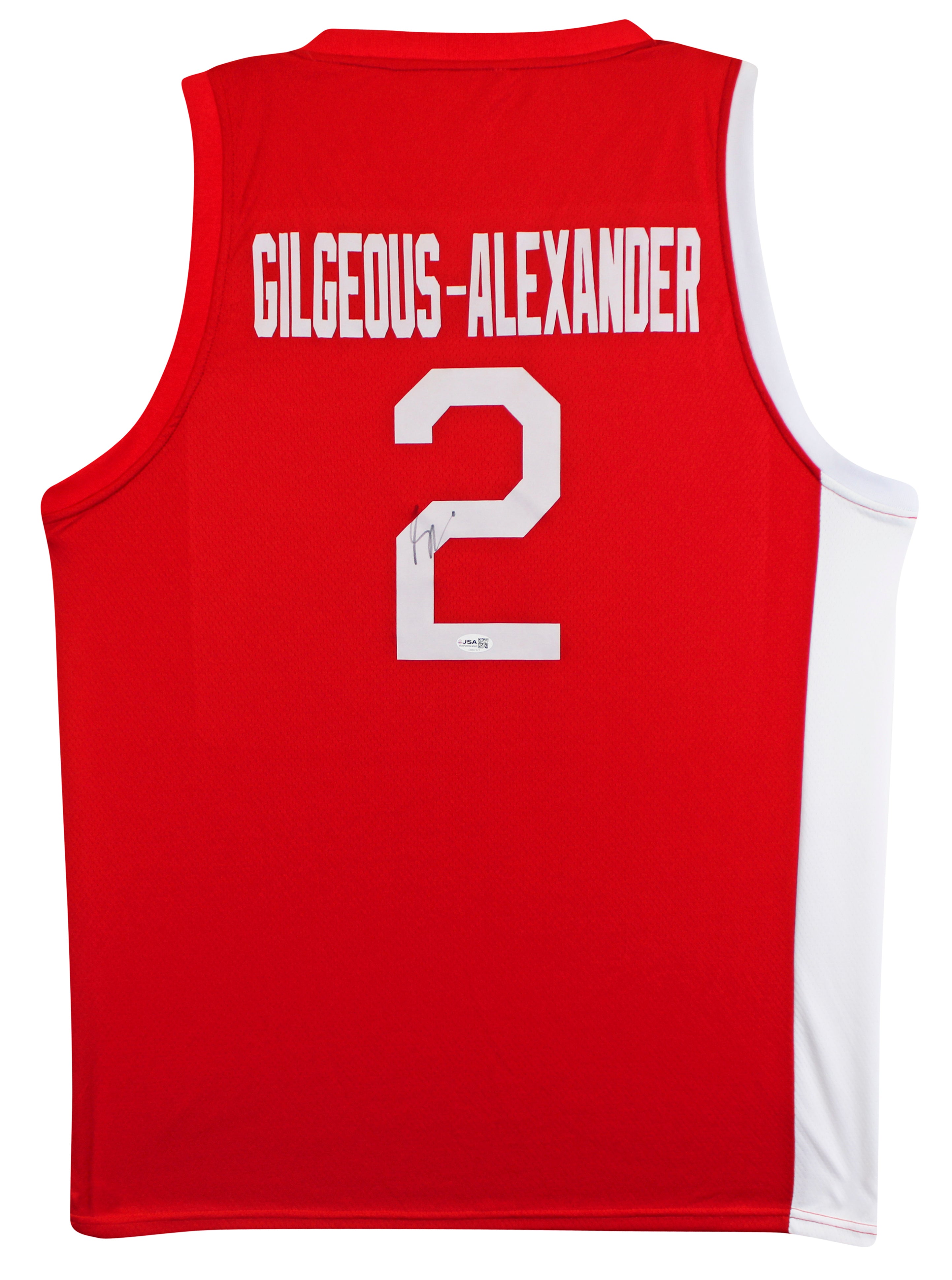Shai Gilgeous-Alexander Signed Red Nike Team Canada Swingman Jersey JSA #CN07327