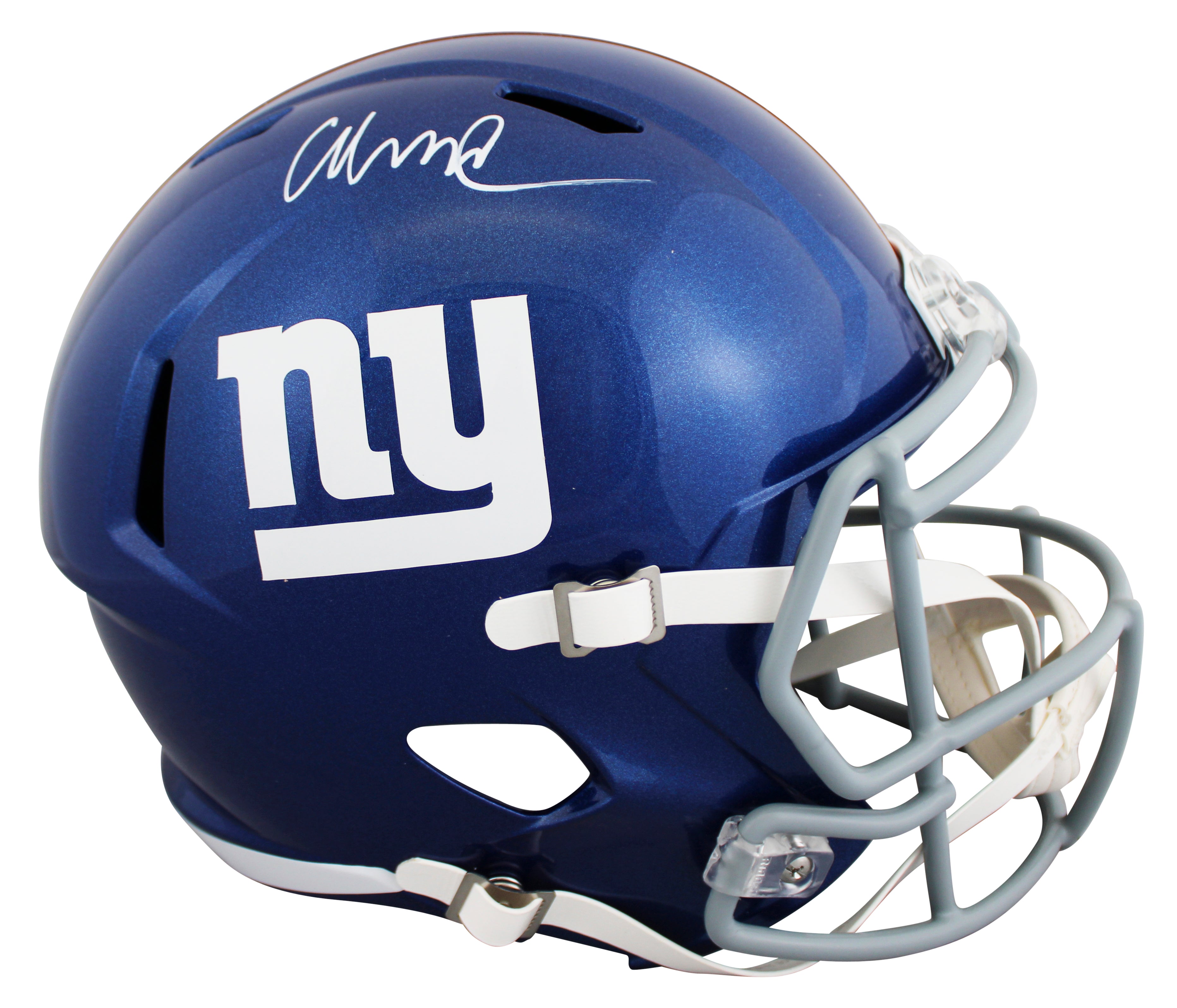 Giants Abdul Carter Signed Full Size Speed Rep Helmet W/ Case BAS Witnessed