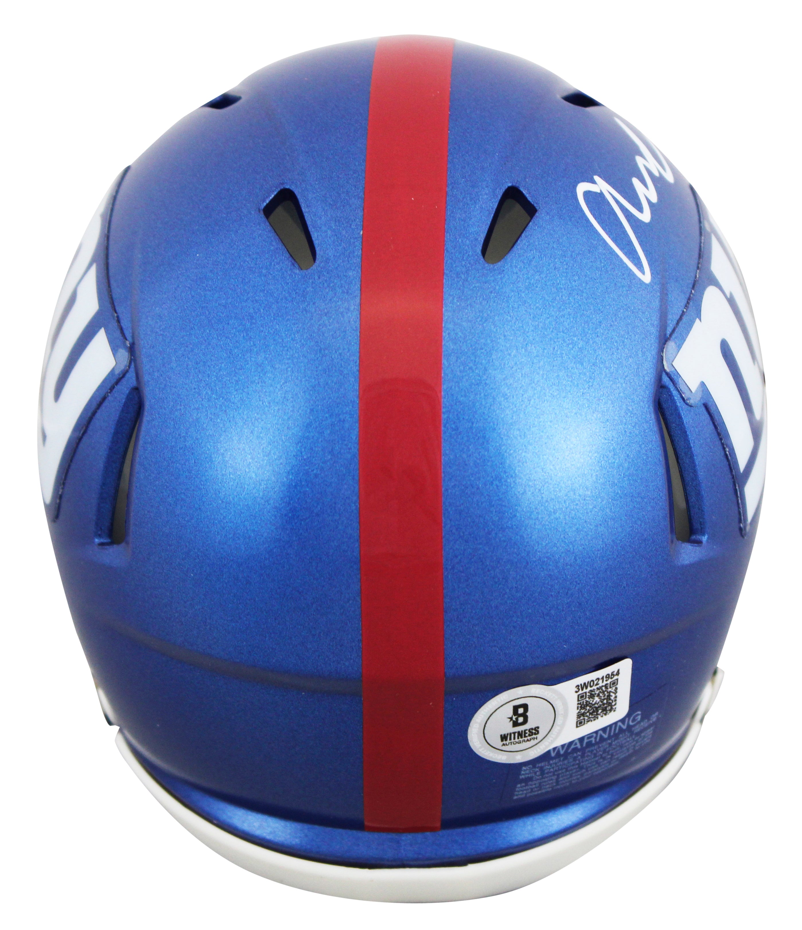 Giants Abdul Carter Authentic Signed Speed Mini Helmet W/ Case BAS Witnessed